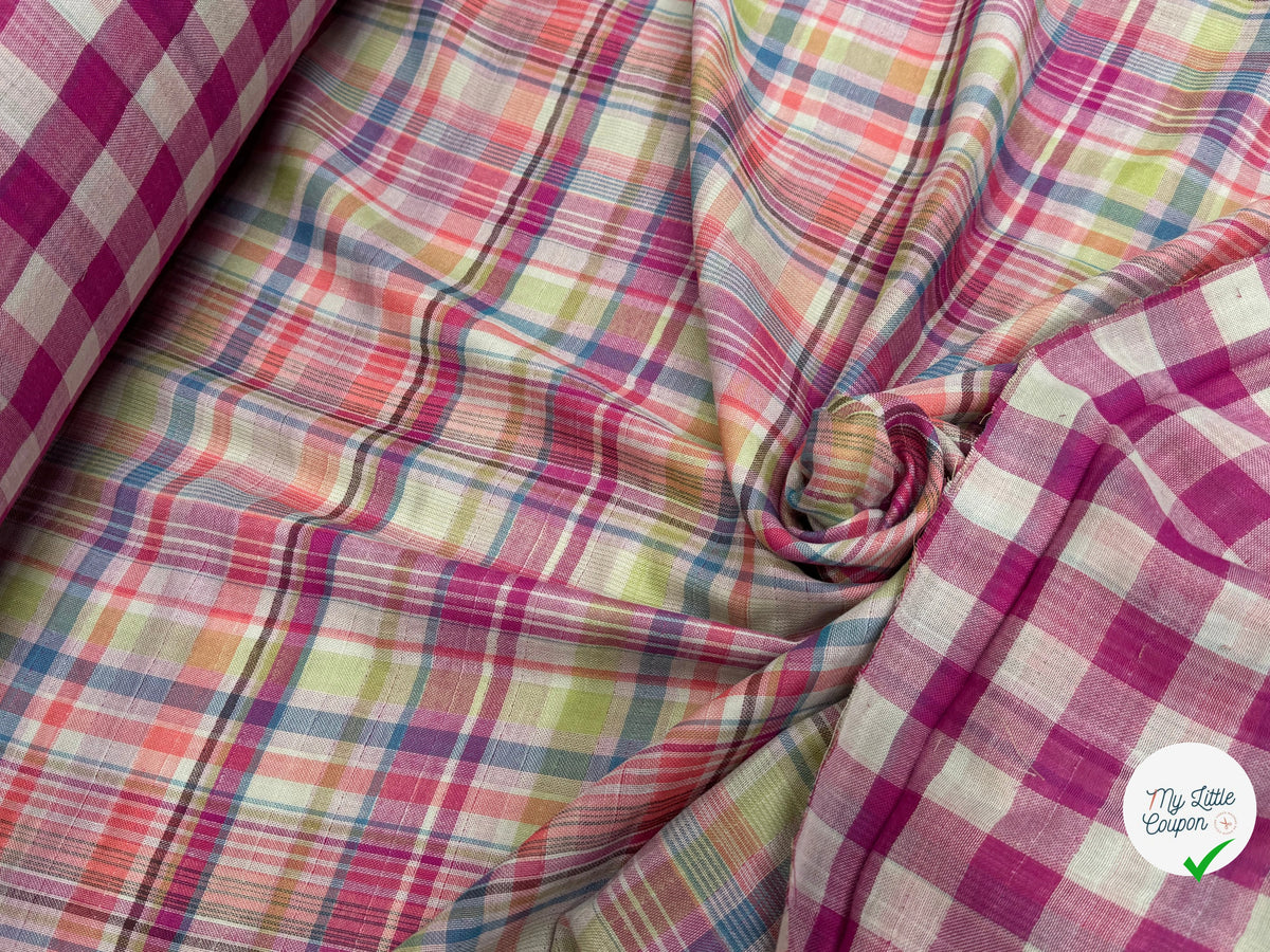 TISSU VICHY REVERSIBLE PRINCE DE GALLE - My Little Coupon