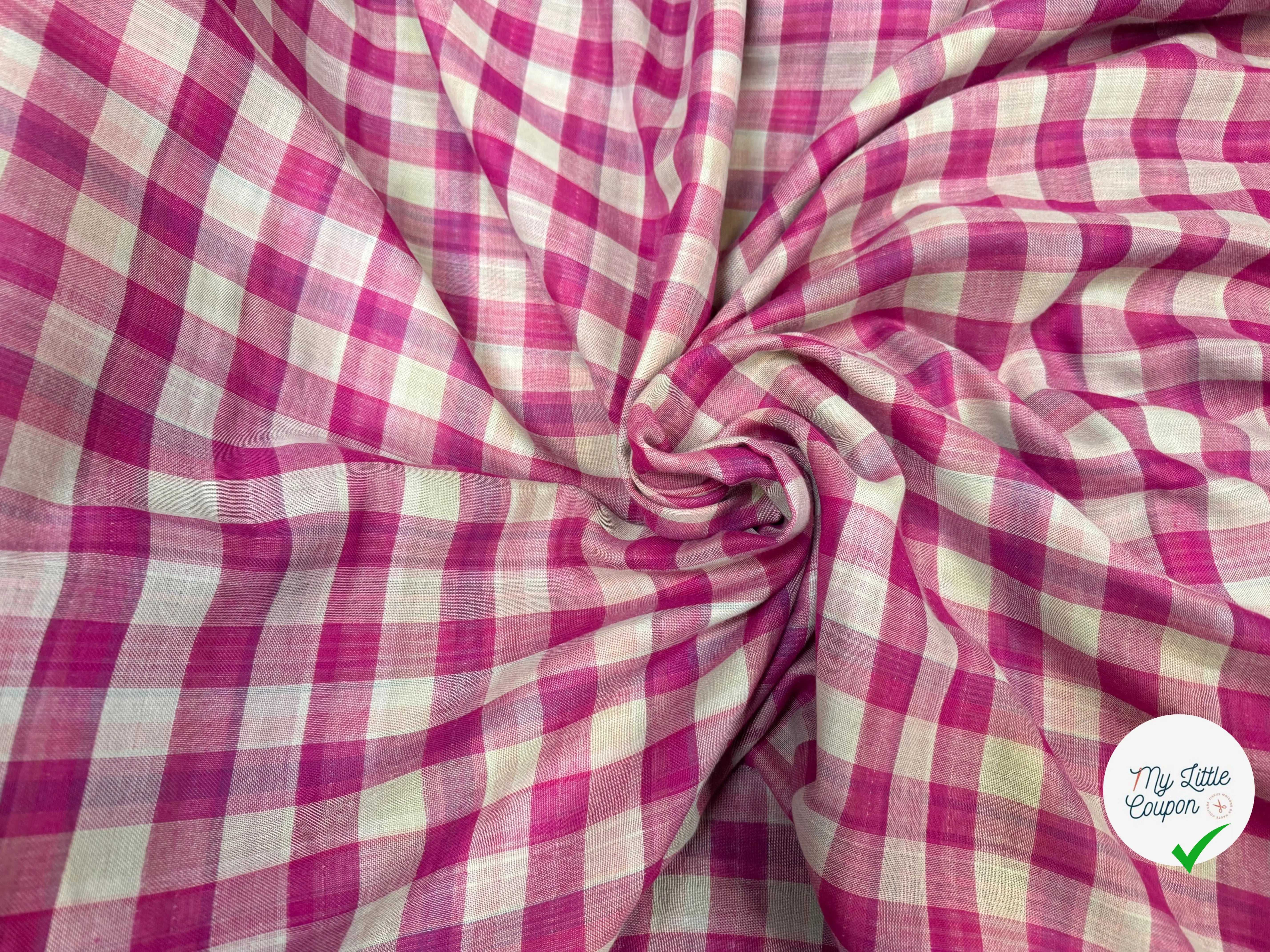 TISSU VICHY REVERSIBLE PRINCE DE GALLE - My Little Coupon