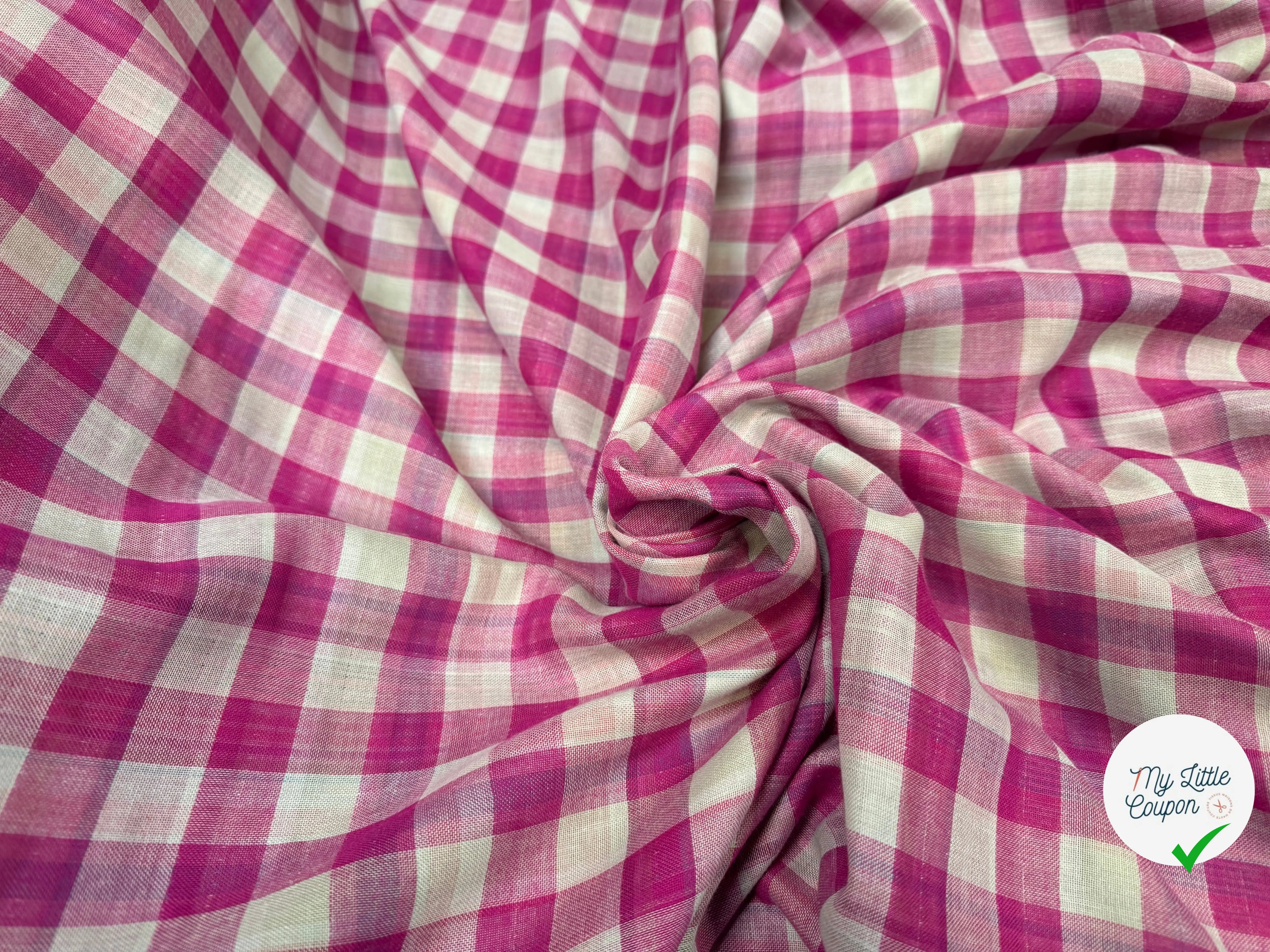 TISSU VICHY REVERSIBLE PRINCE DE GALLE - My Little Coupon