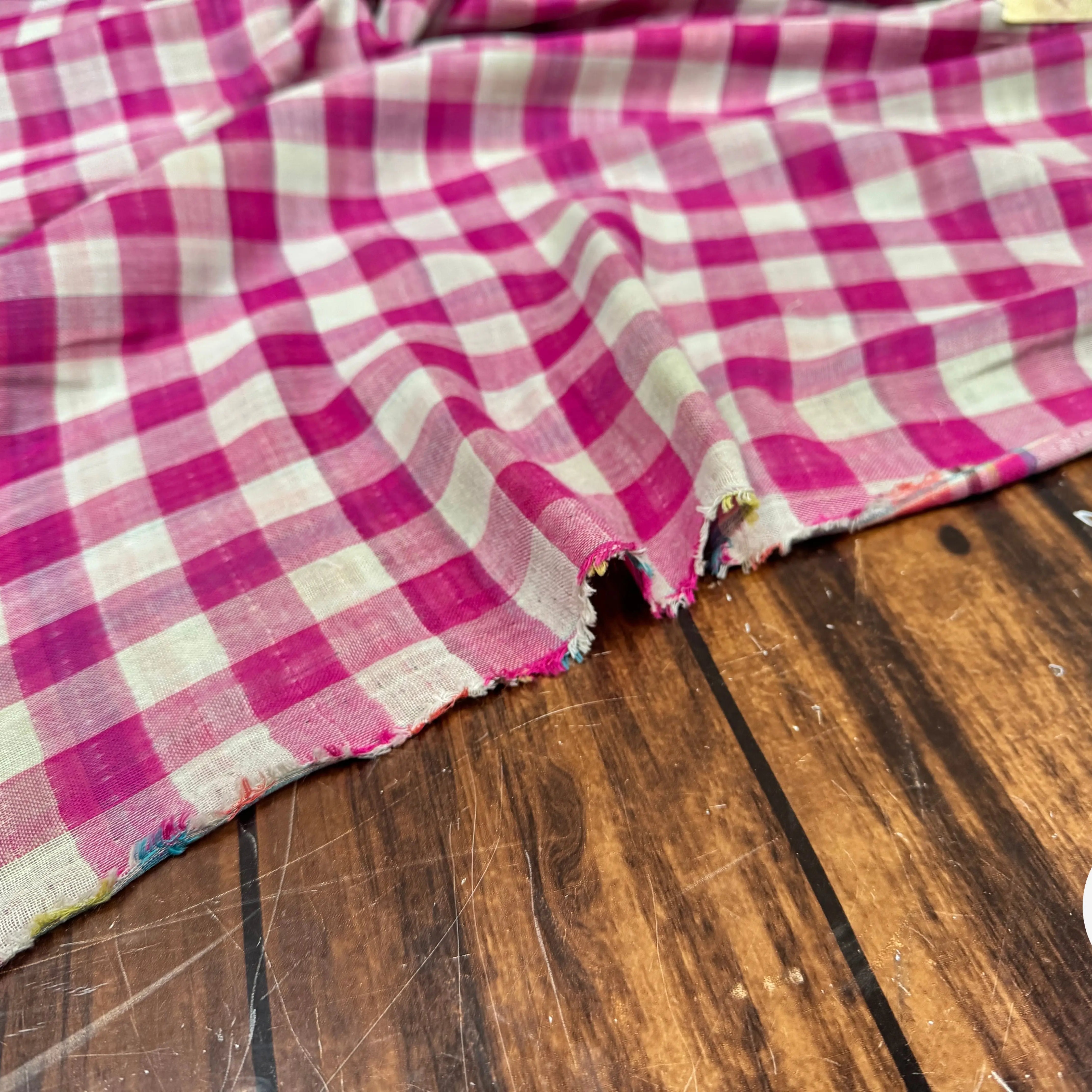 TISSU VICHY REVERSIBLE PRINCE DE GALLE - My Little Coupon