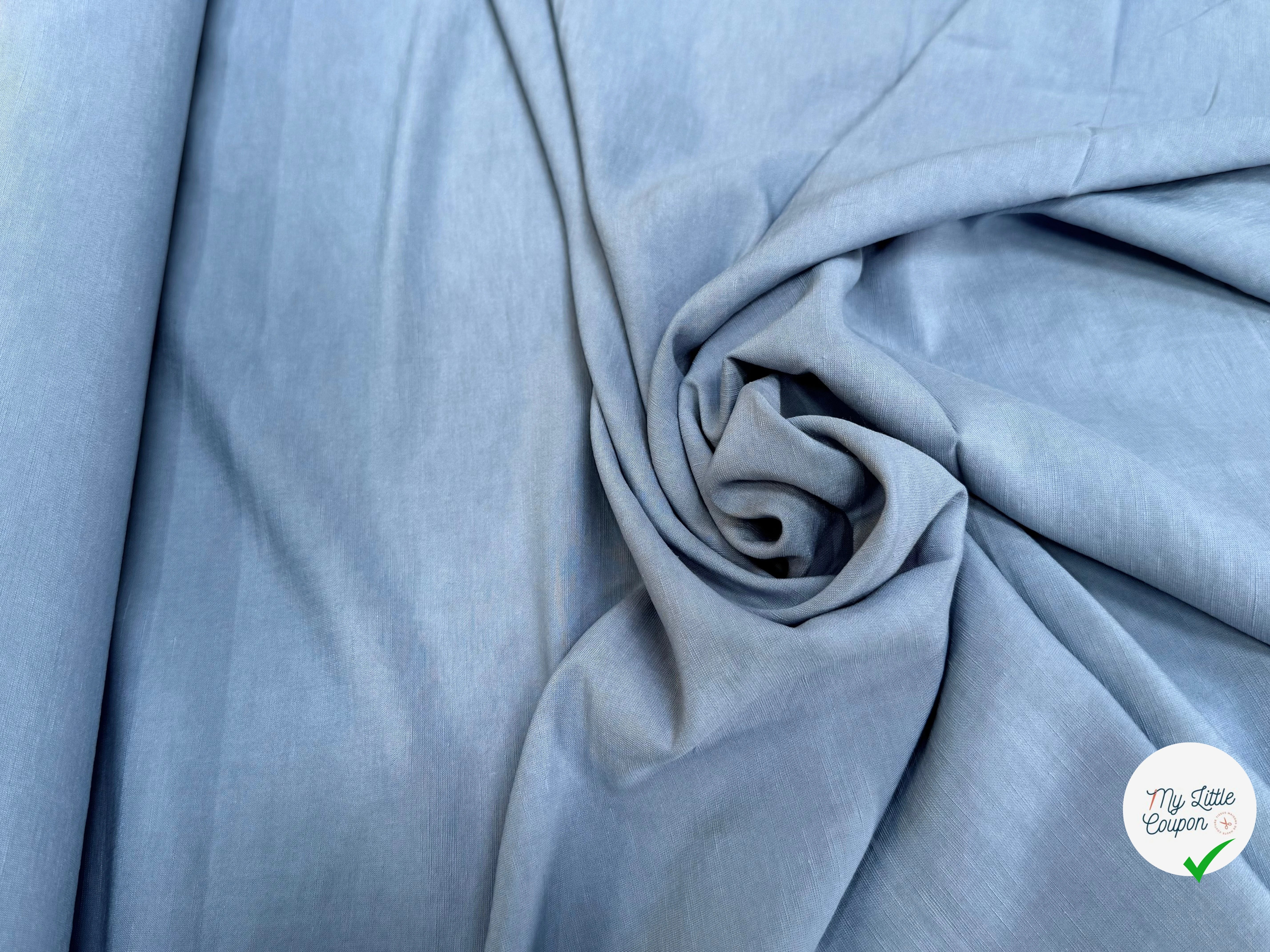 TISSU VISCOSE LIN STORM TOMBÉ FLUIDE 40% LIN - My Little Coupon