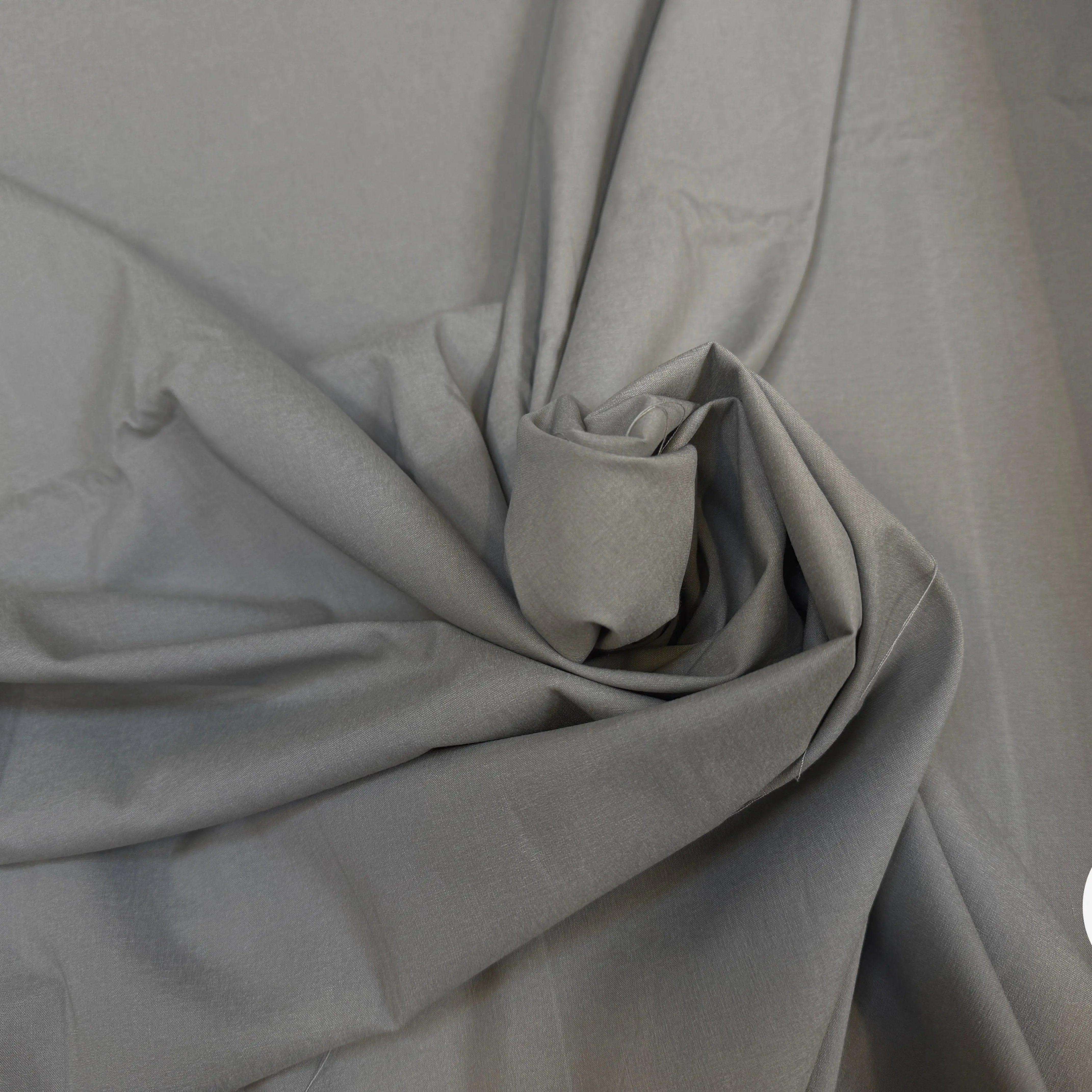 TISSUS CHEMISE GRIS CLAIRE STRETCH - My Little Coupon