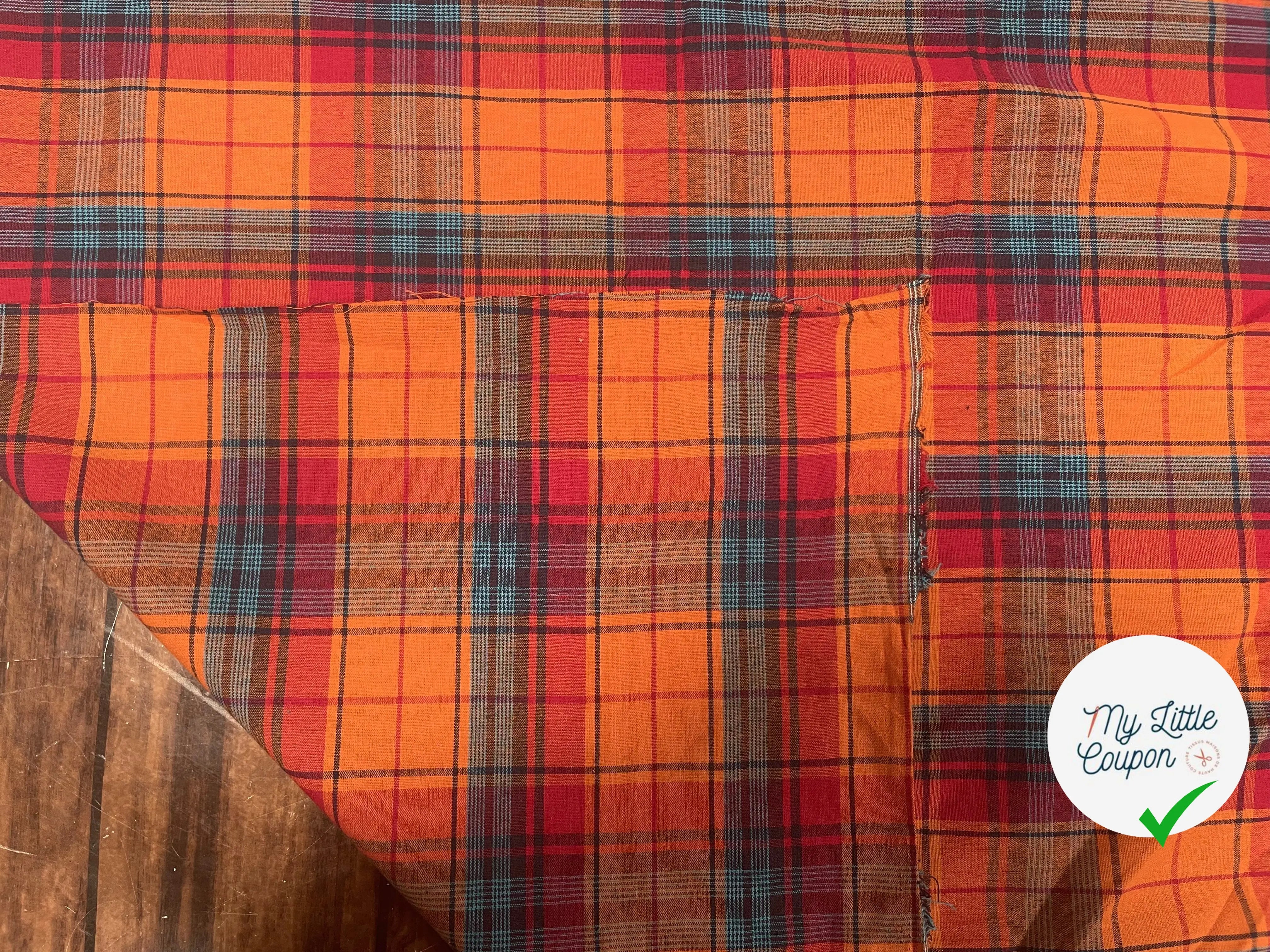 TISSUS MADRAS CARREAUX - My Little Coupon