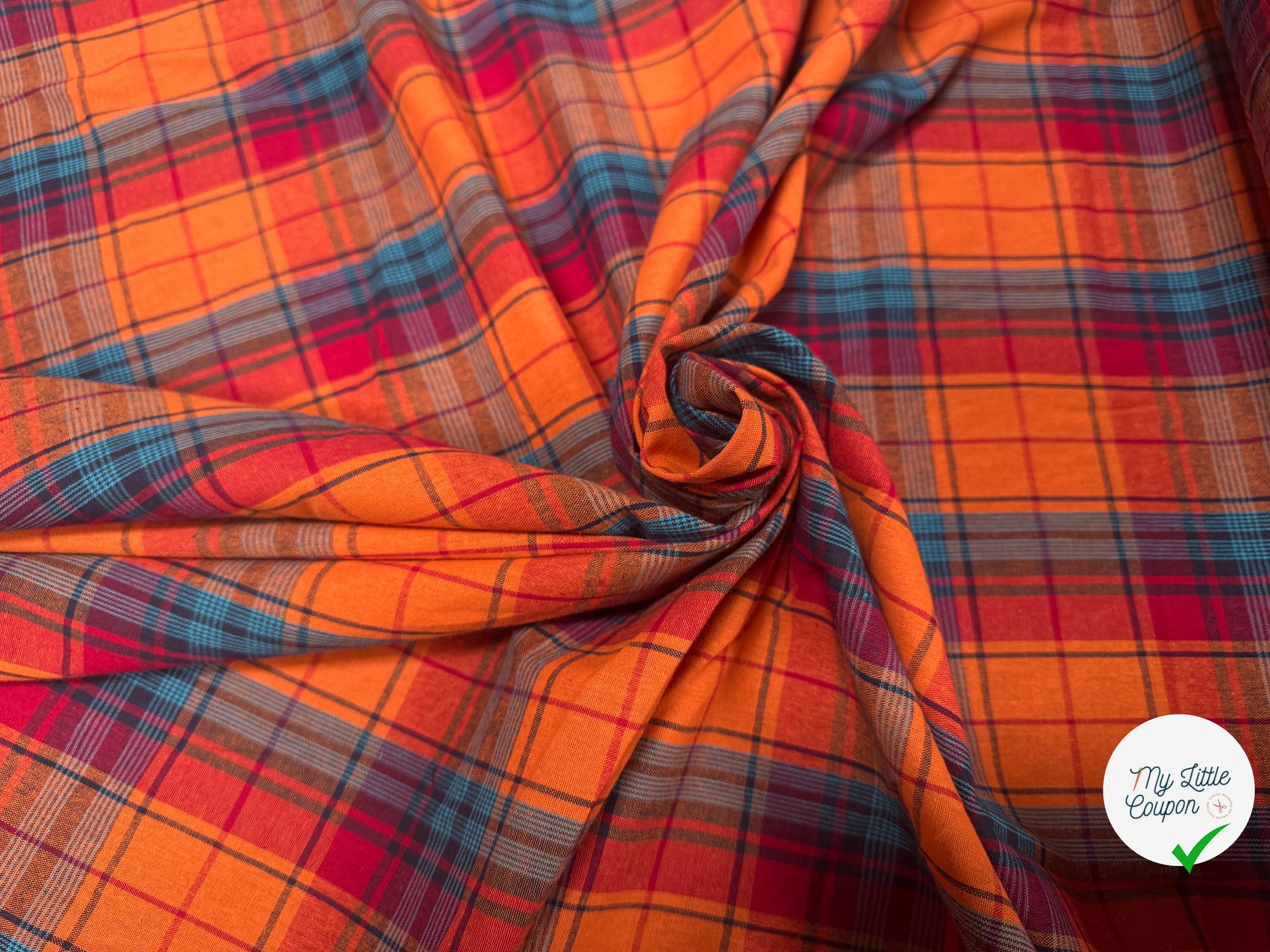 TISSUS MADRAS CARREAUX - My Little Coupon