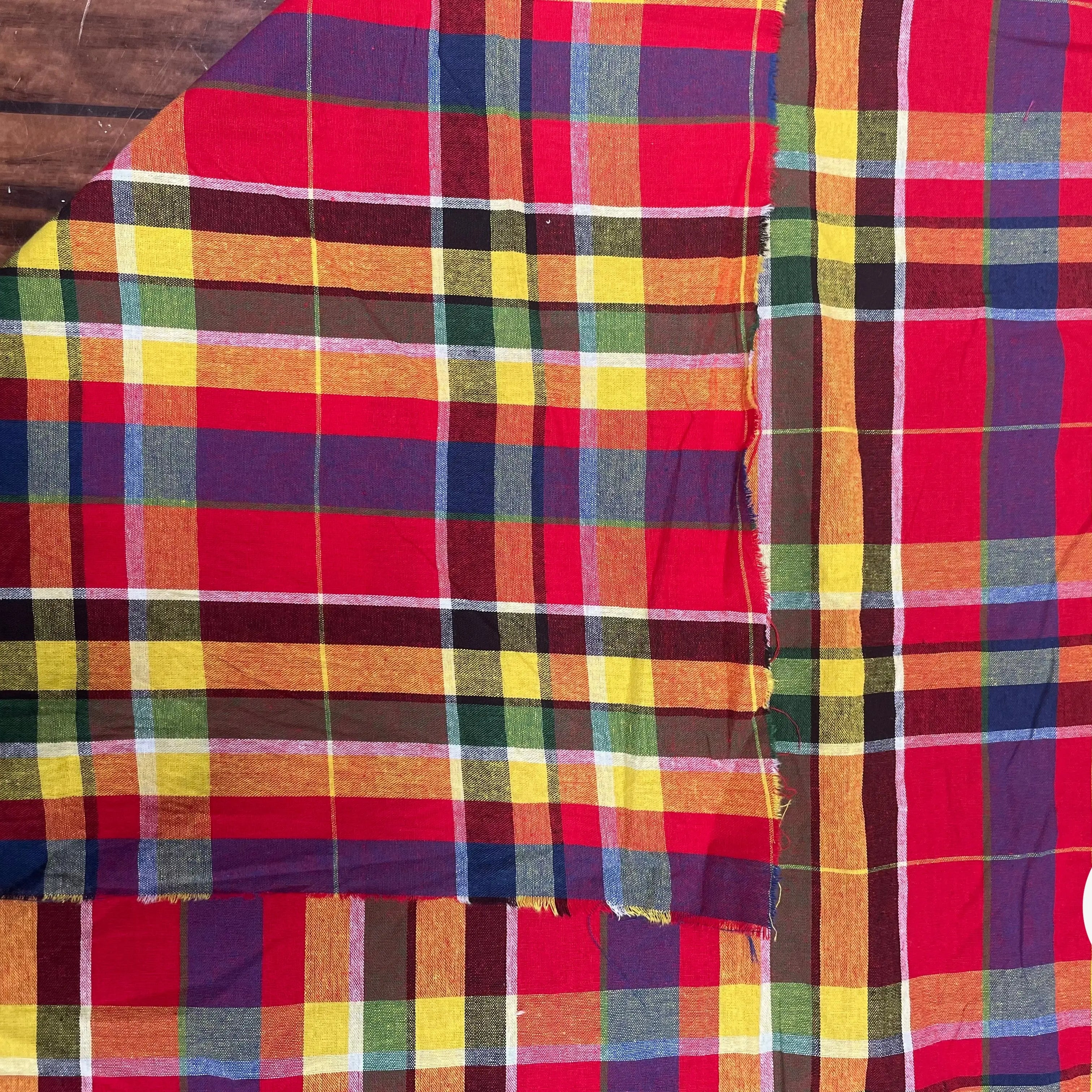 TISSUS MADRAS CARREAUX - My Little Coupon