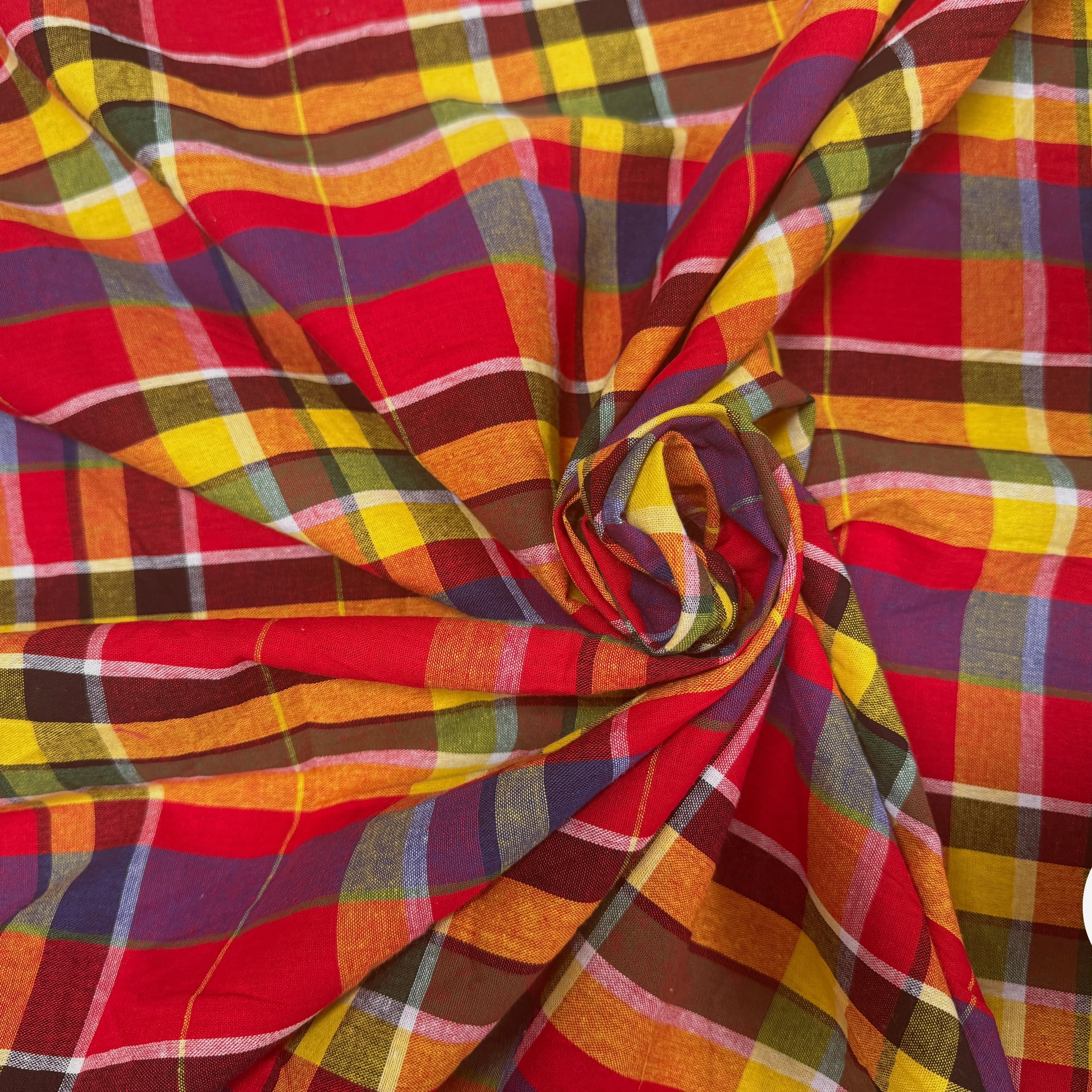 TISSUS MADRAS CARREAUX - My Little Coupon