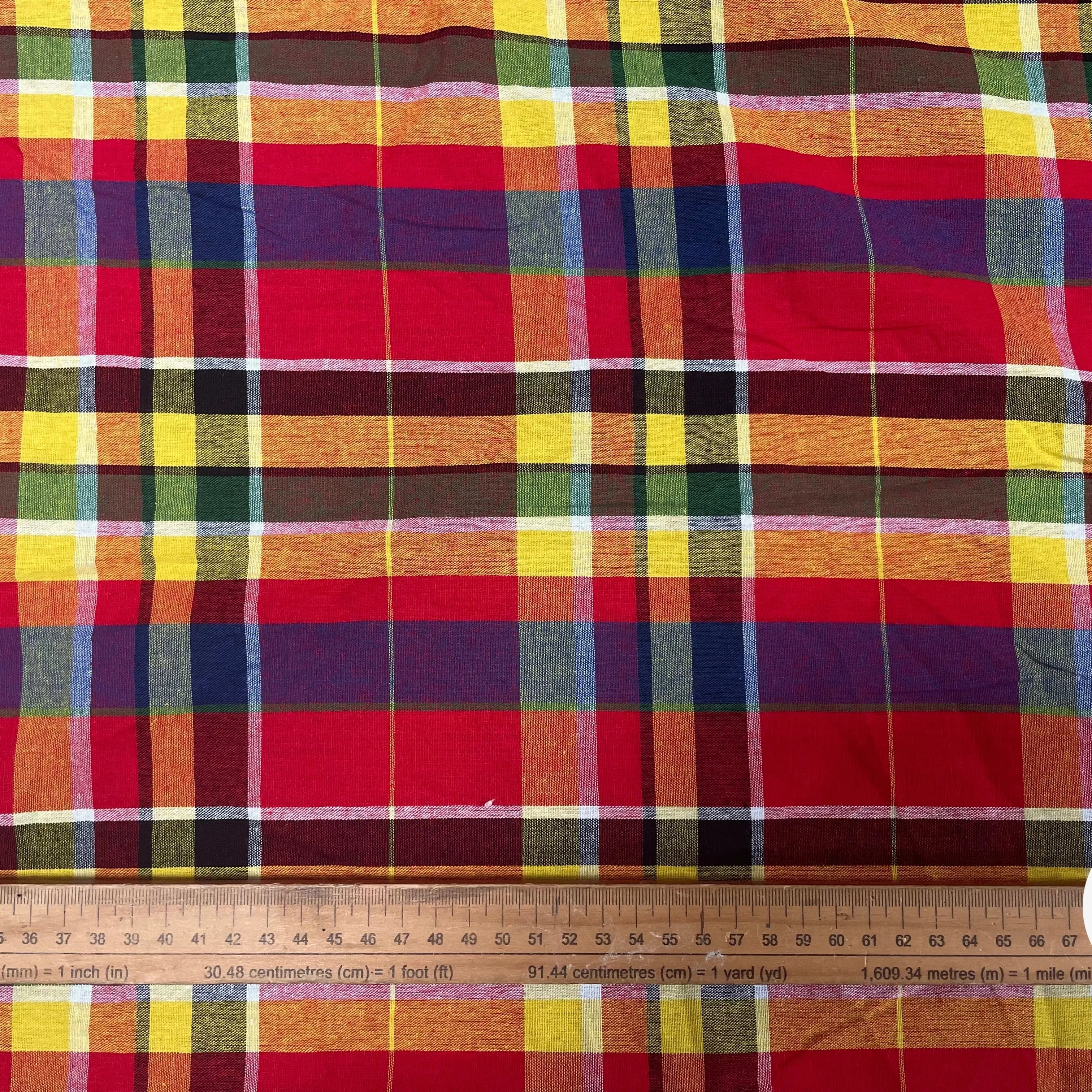 TISSUS MADRAS CARREAUX - My Little Coupon