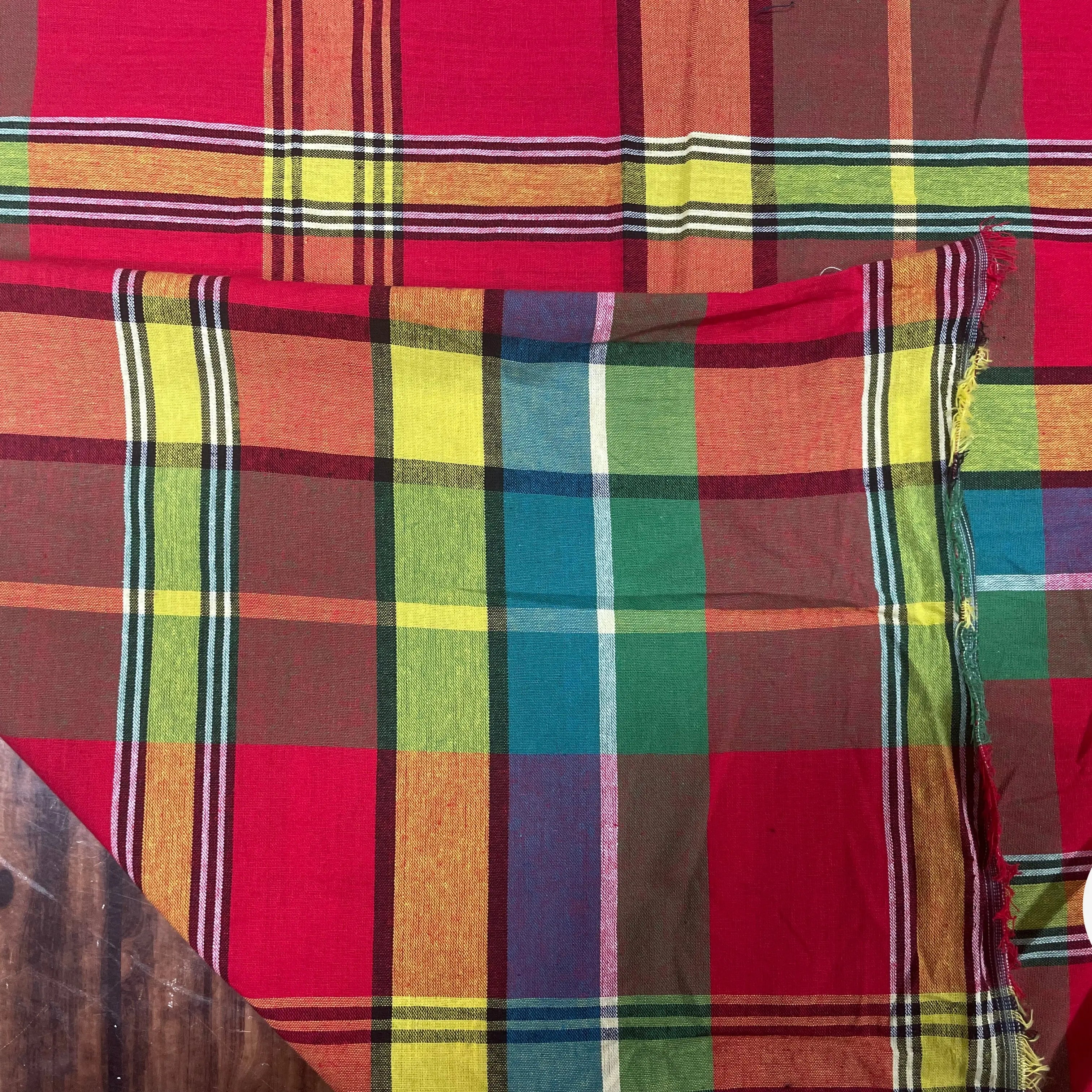 TISSUS MADRAS CARREAUX - My Little Coupon