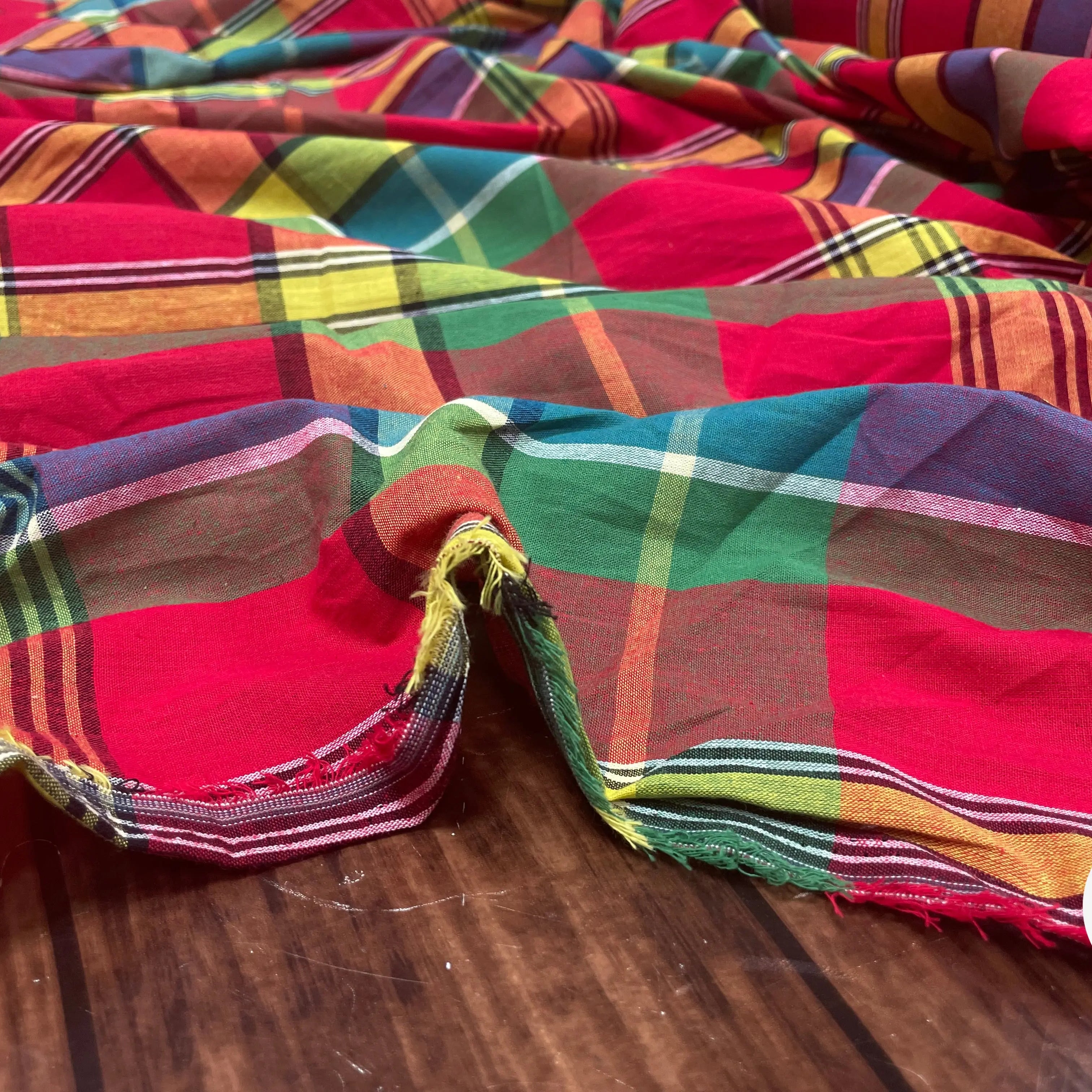 TISSUS MADRAS CARREAUX - My Little Coupon