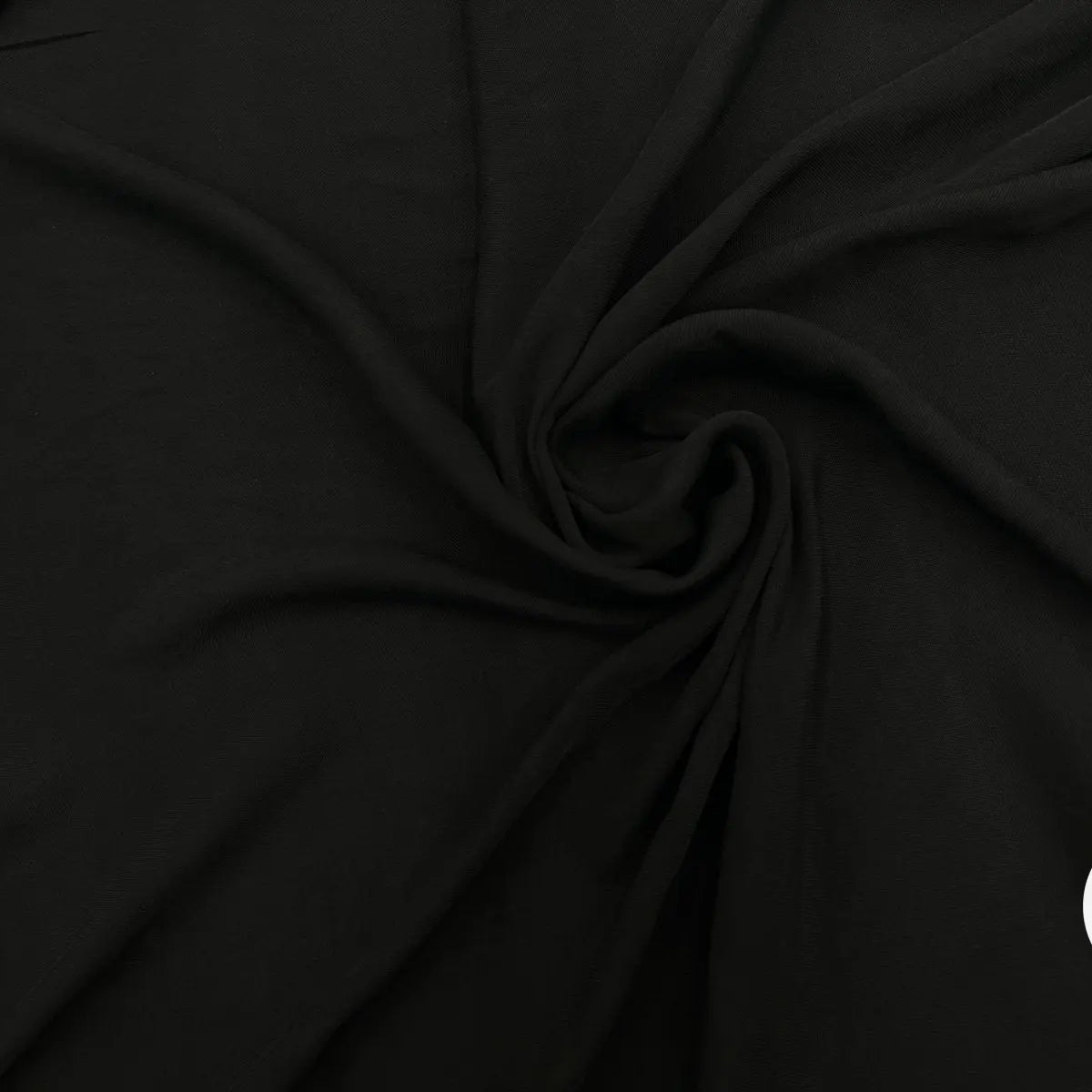 TOILE À BEURRE CRÉPÉE NOIR FLUIDE - My Little Coupon - tissu - coudre