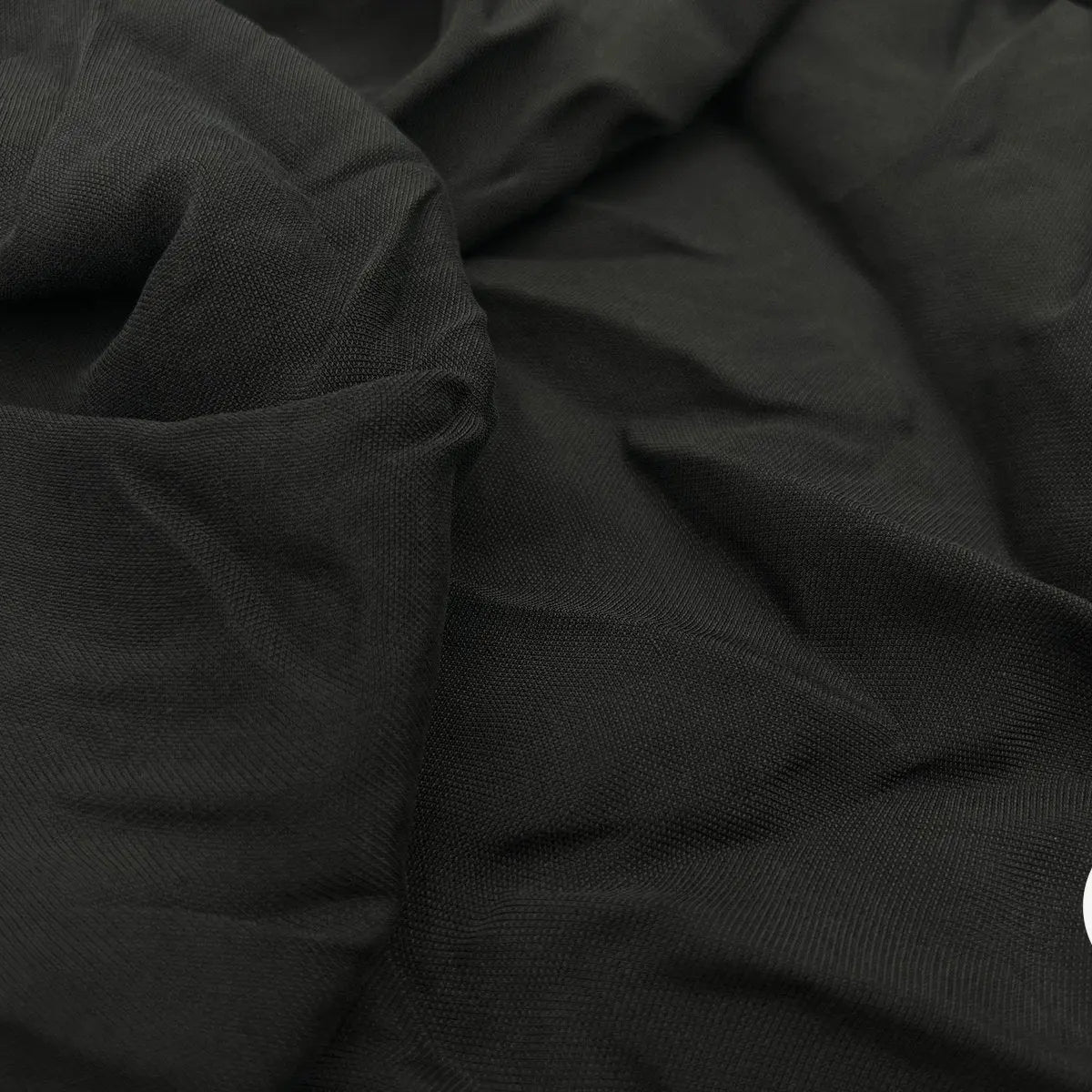 TOILE À BEURRE CRÉPÉE NOIR FLUIDE - My Little Coupon - tissu - coudre