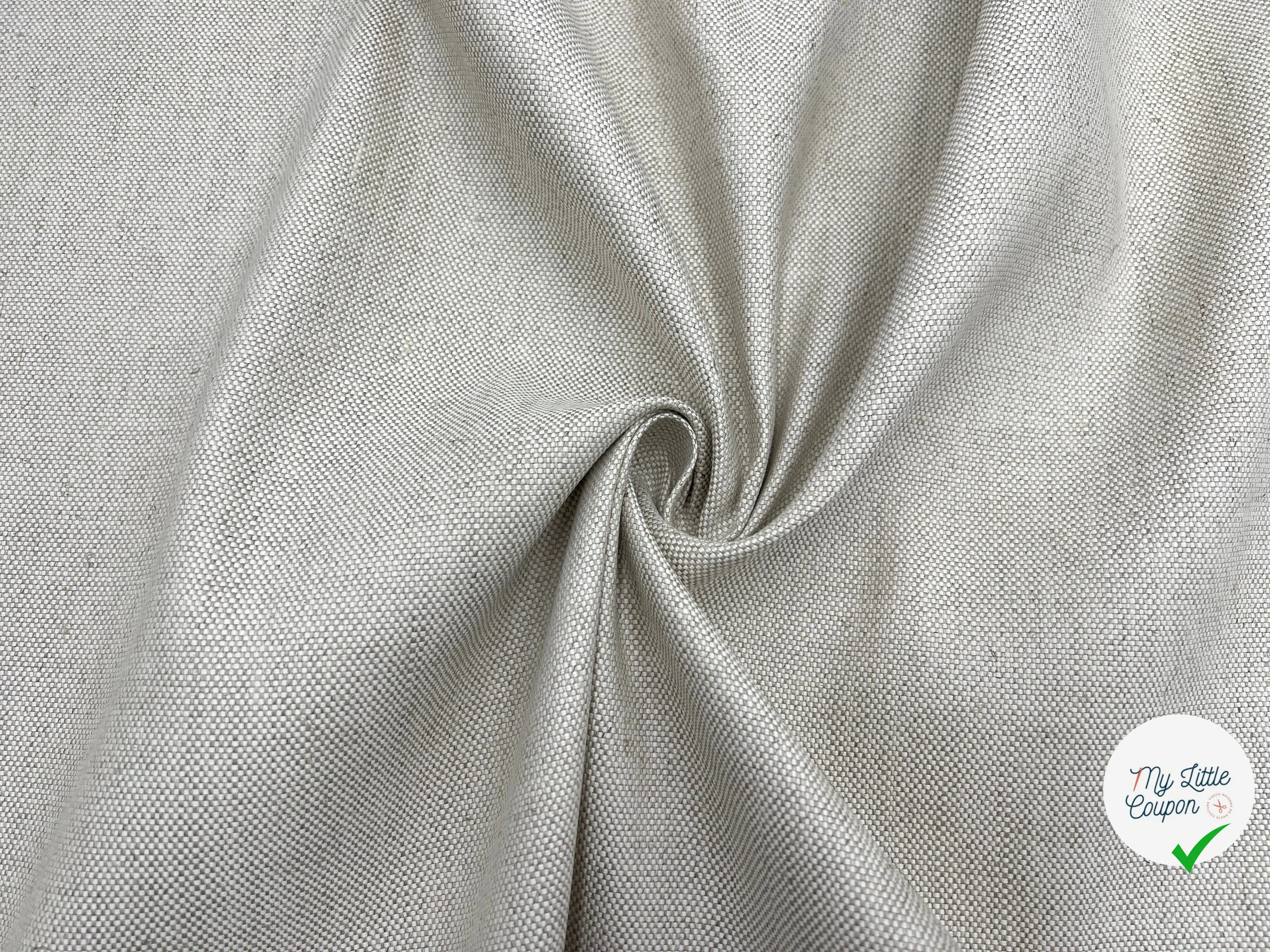TOILE CANEVAS LIN COTON DÉCRUÉ - My Little Coupon - tissu - coudre