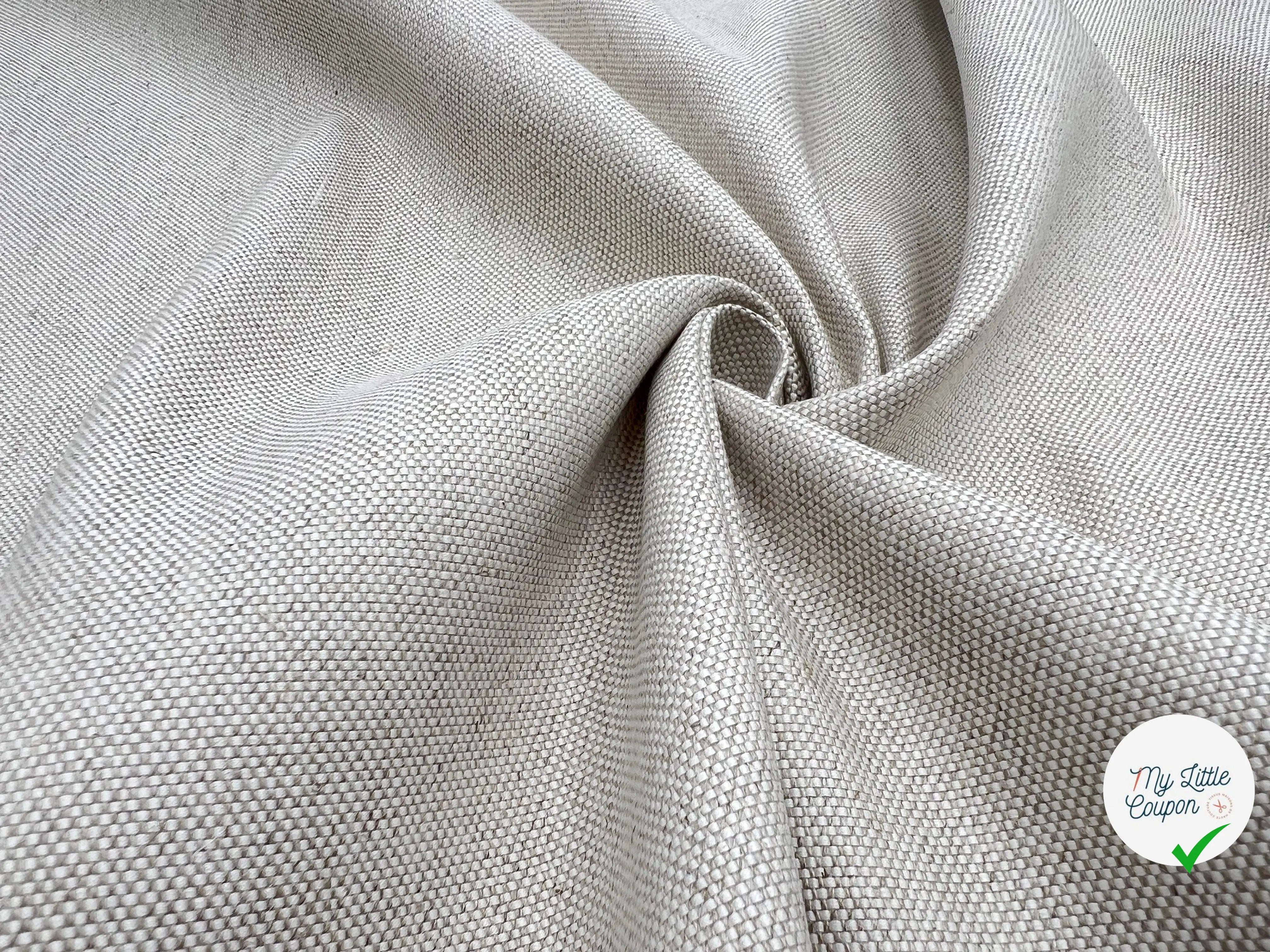 TOILE CANEVAS LIN COTON DÉCRUÉ - My Little Coupon - tissu - coudre