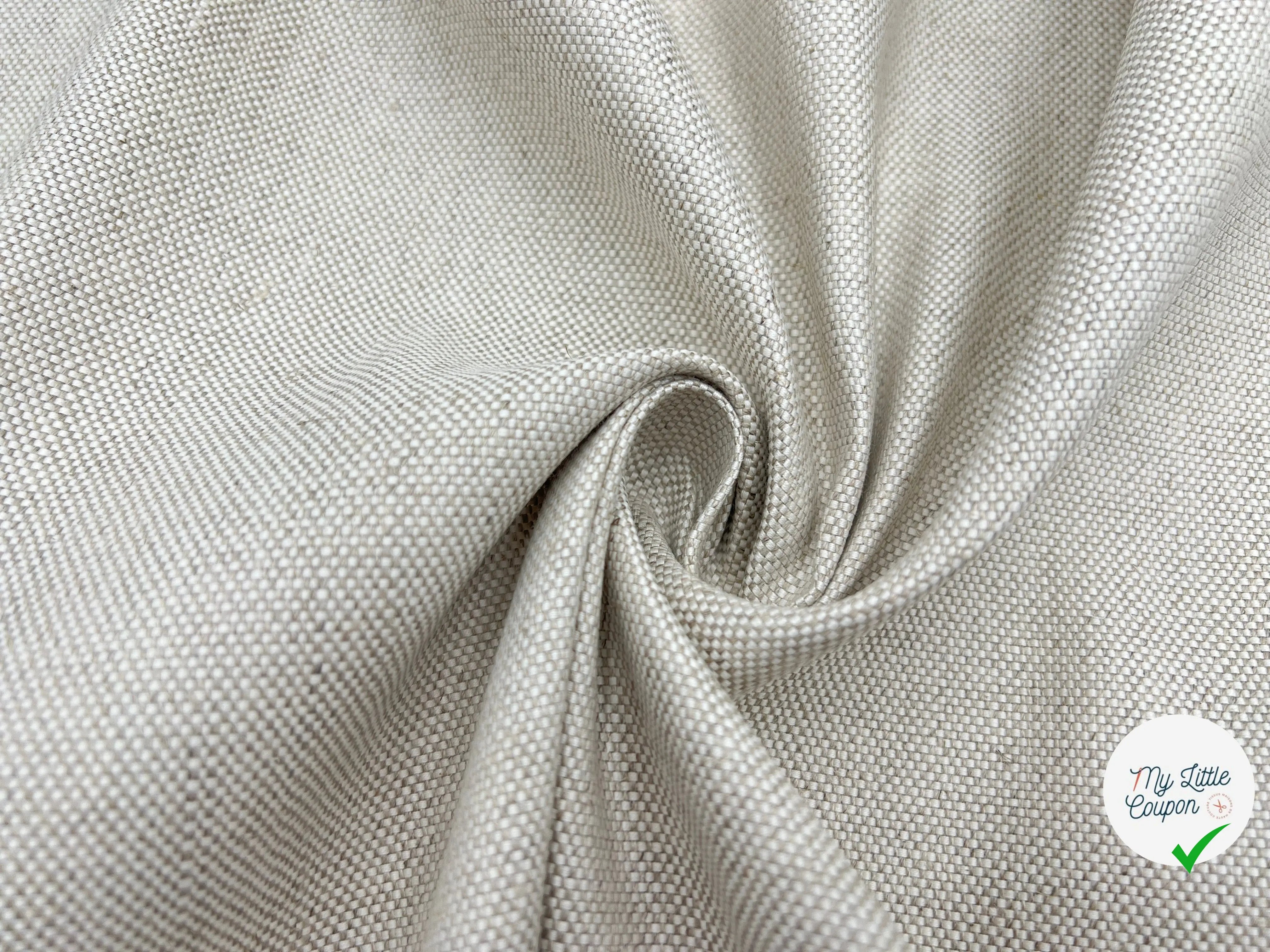 TOILE CANEVAS LIN COTON DÉCRUÉ - My Little Coupon - tissu - coudre