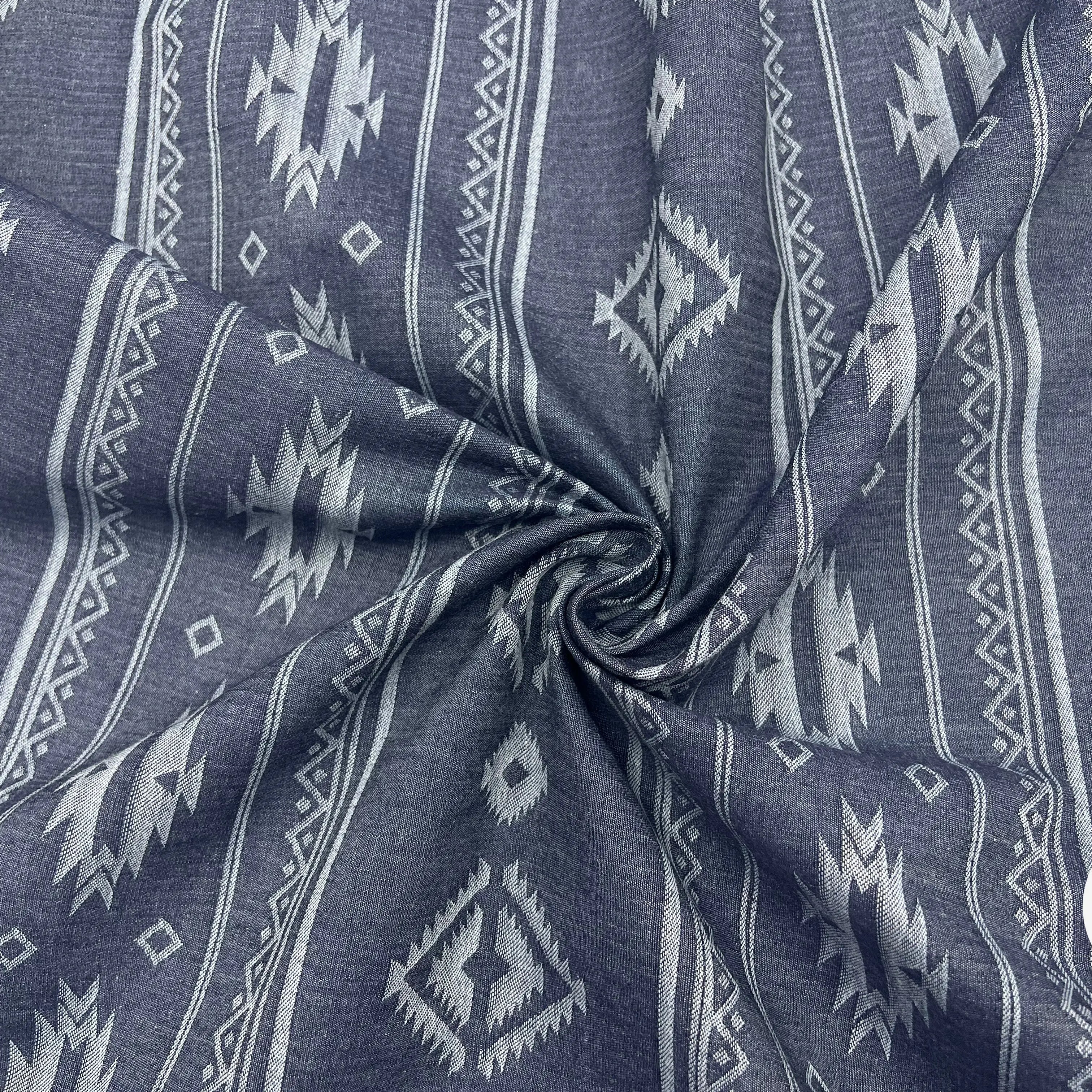 TOILE CHAMBRAY JACQUARD ETHNIQUE - My Little Coupon