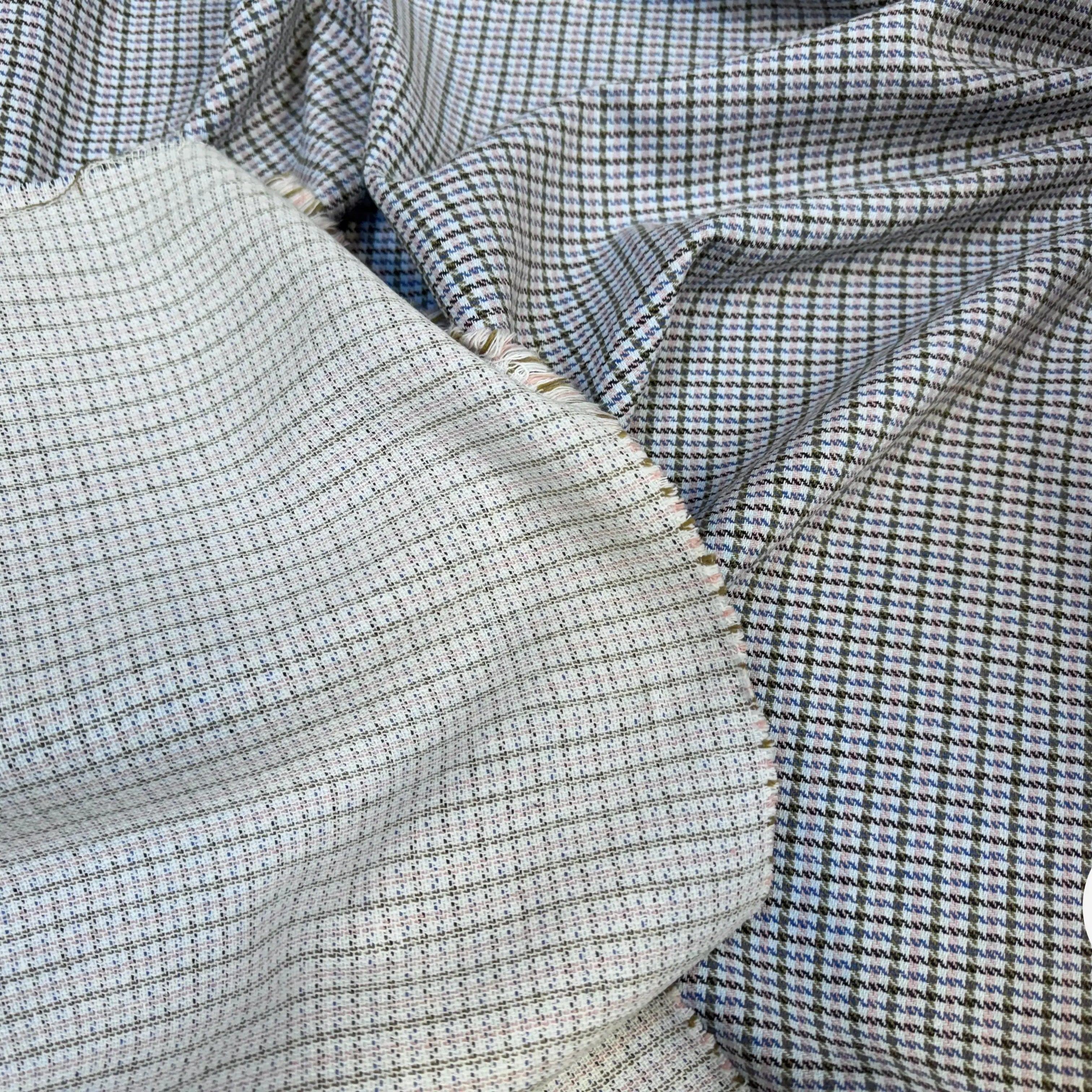 TOILE COTON BLANC ROSE ET BLEU - My Little Coupon