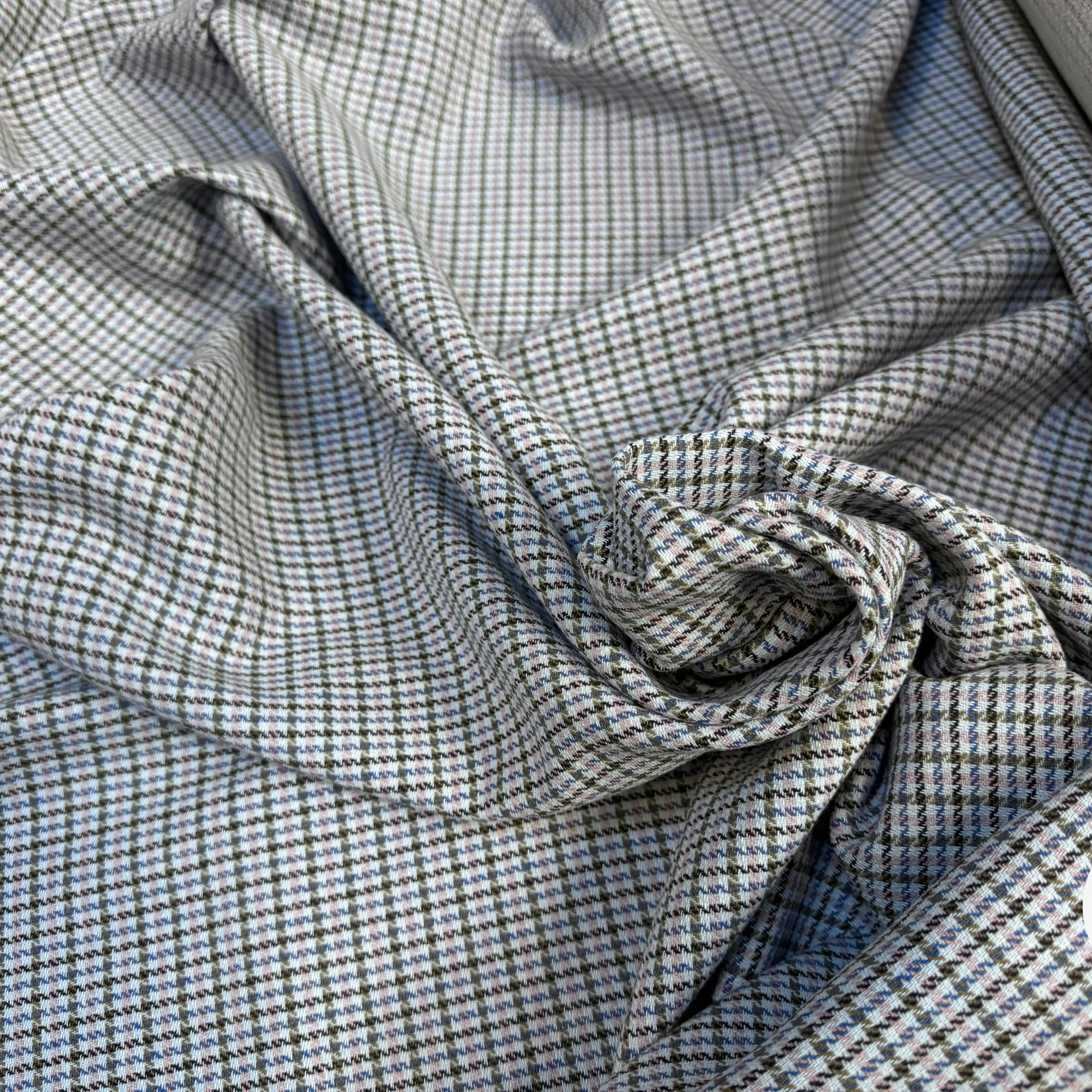 TOILE COTON BLANC ROSE ET BLEU - My Little Coupon