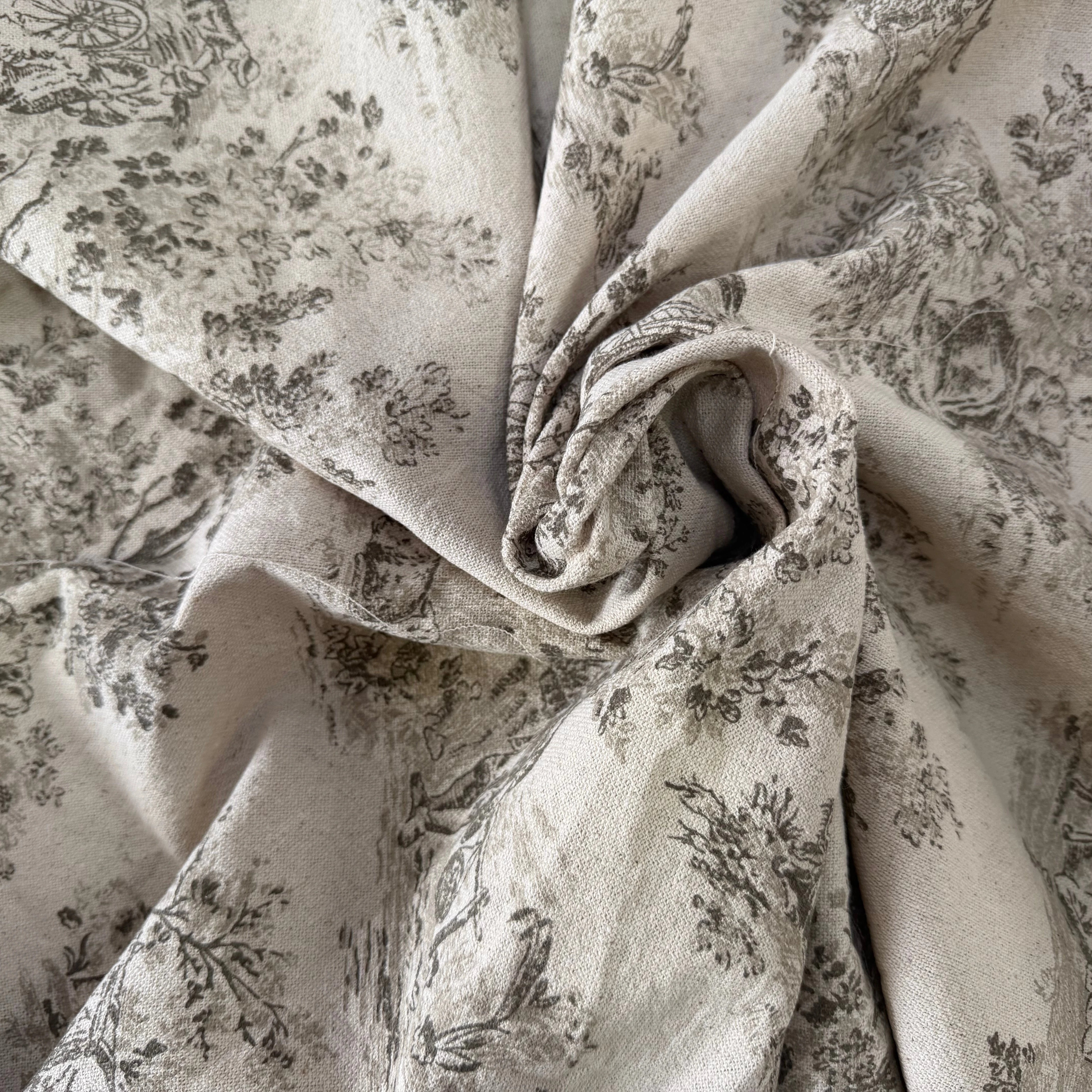 TOILE COTON GABRIELLE EFFET LIN FICELLE - My Little Coupon