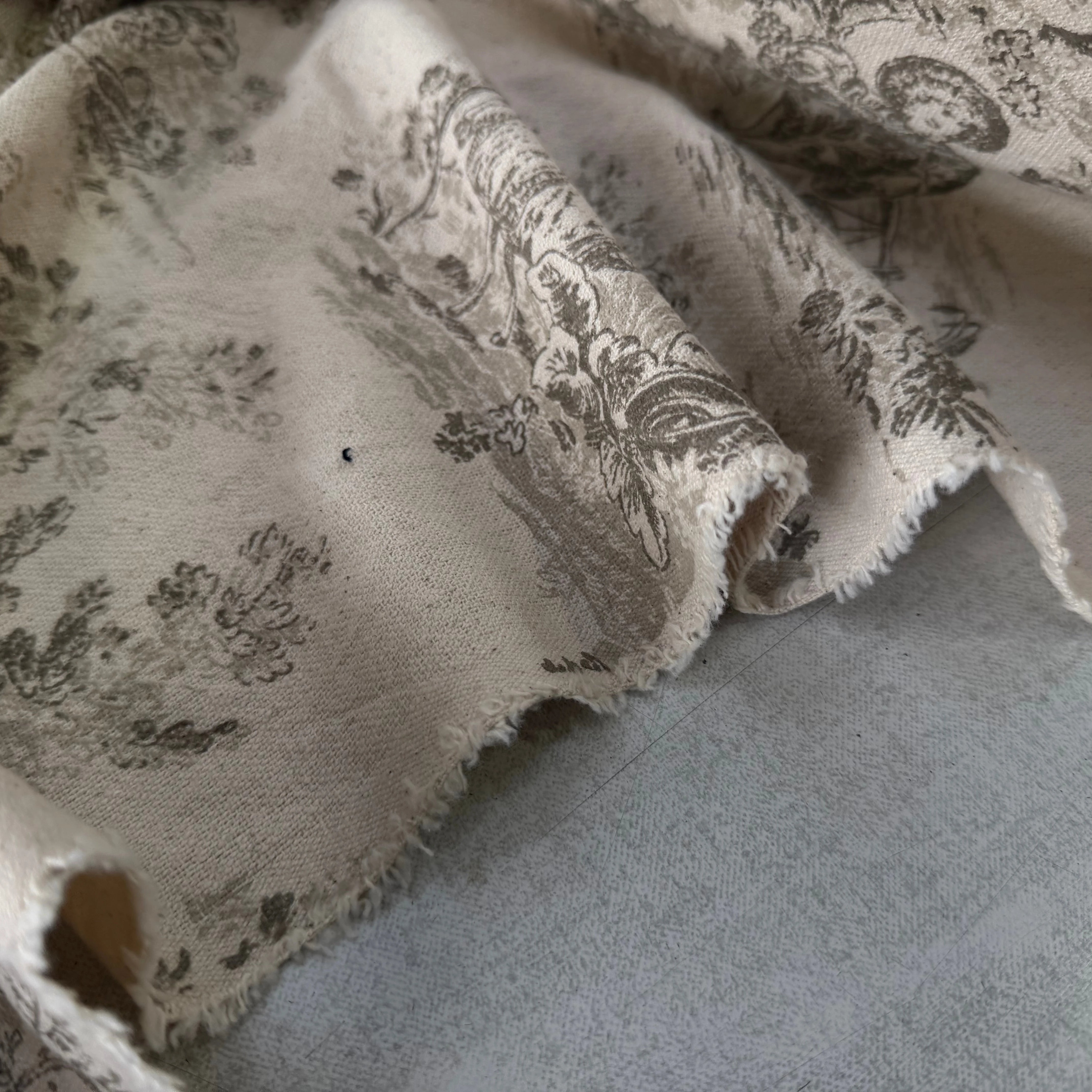 TOILE COTON GABRIELLE EFFET LIN FICELLE - My Little Coupon