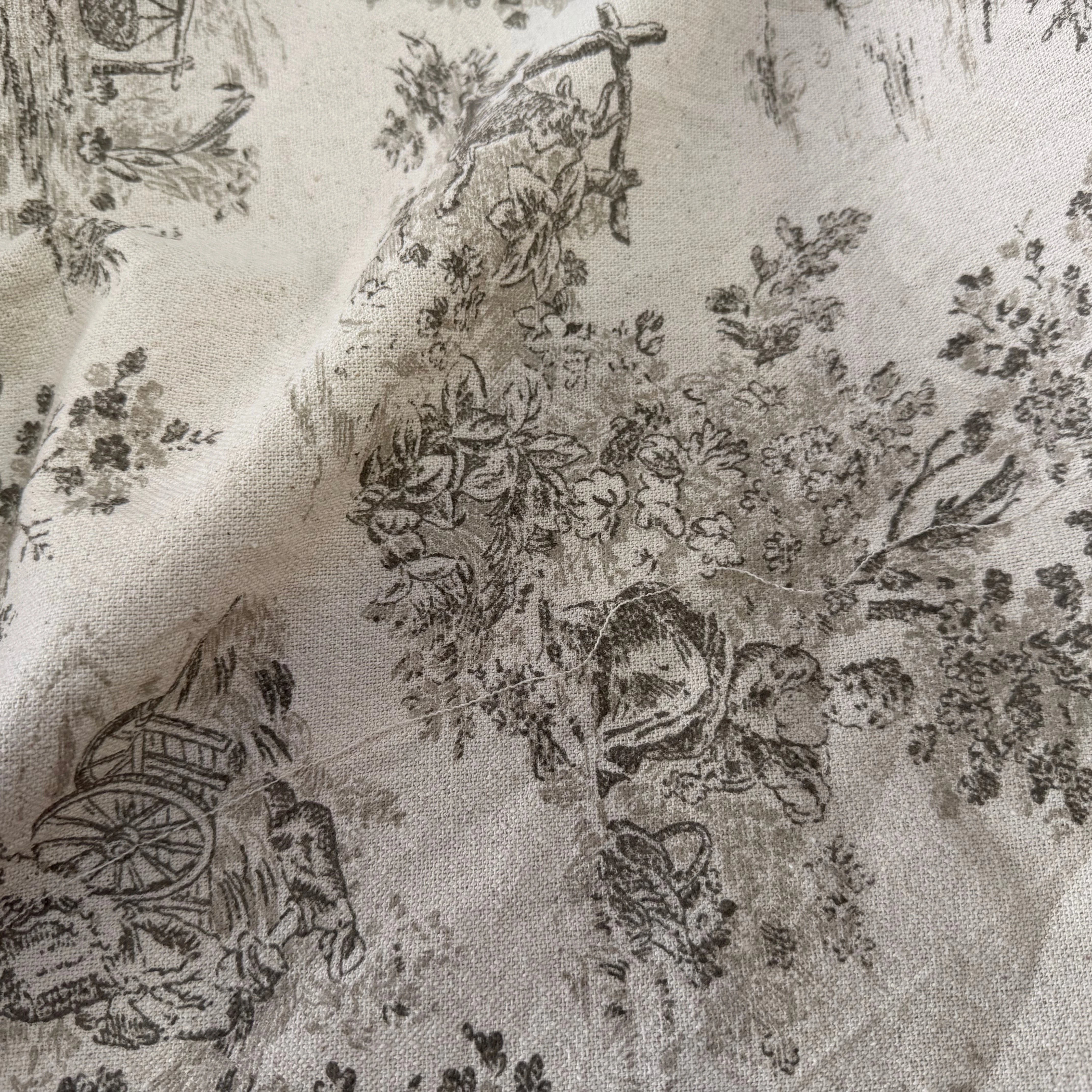 TOILE COTON GABRIELLE EFFET LIN FICELLE - My Little Coupon