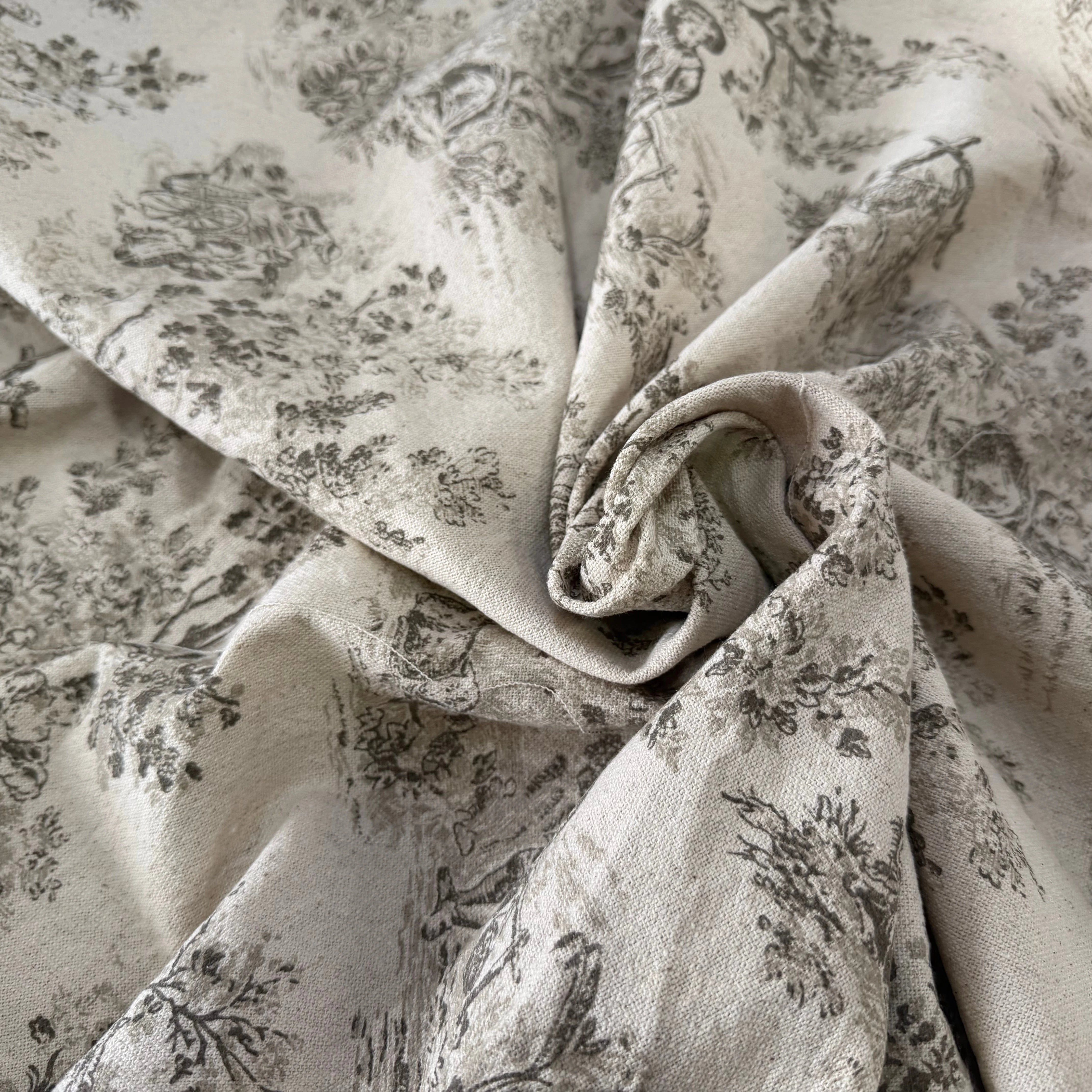 TOILE COTON GABRIELLE EFFET LIN FICELLE - My Little Coupon