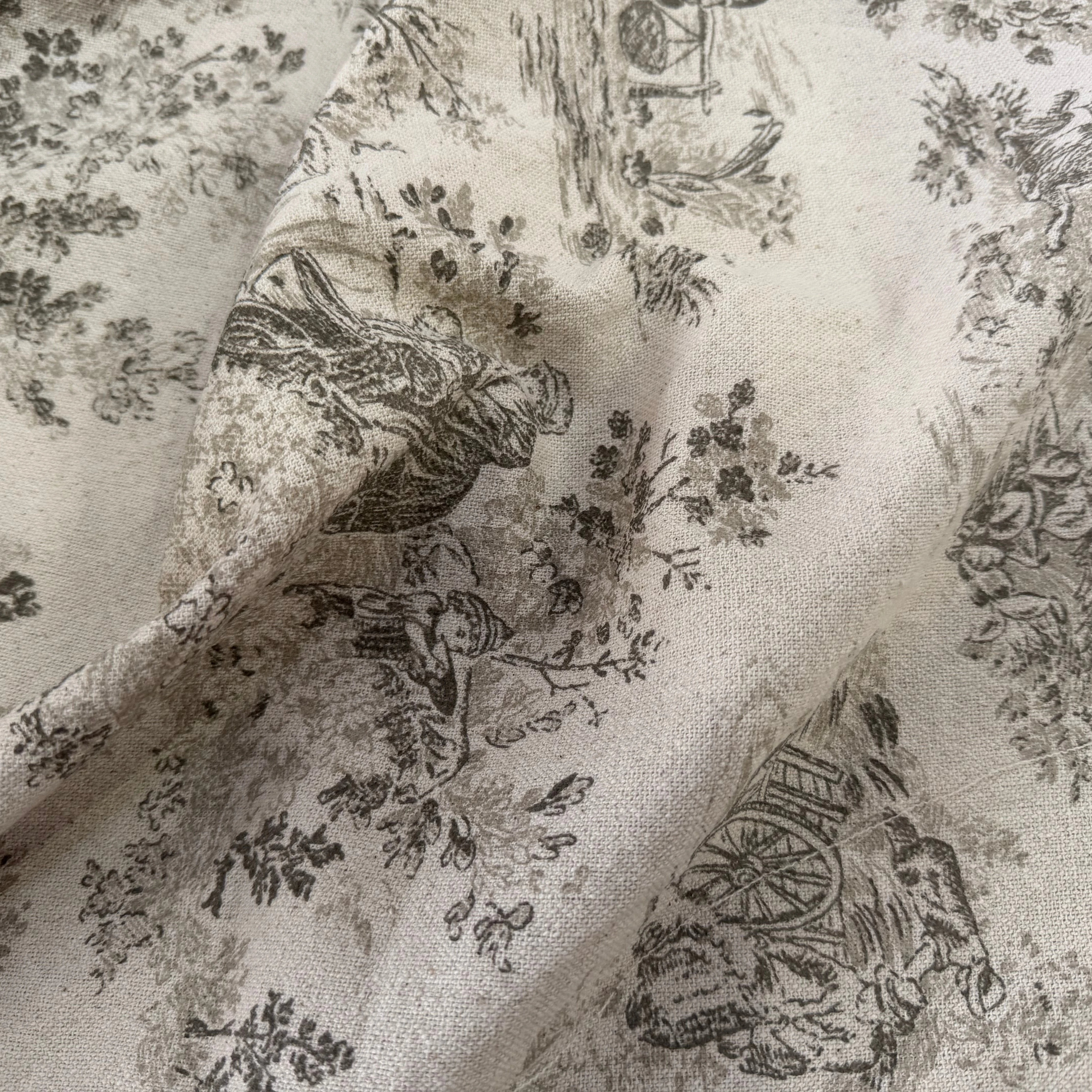 TOILE COTON GABRIELLE EFFET LIN FICELLE - My Little Coupon