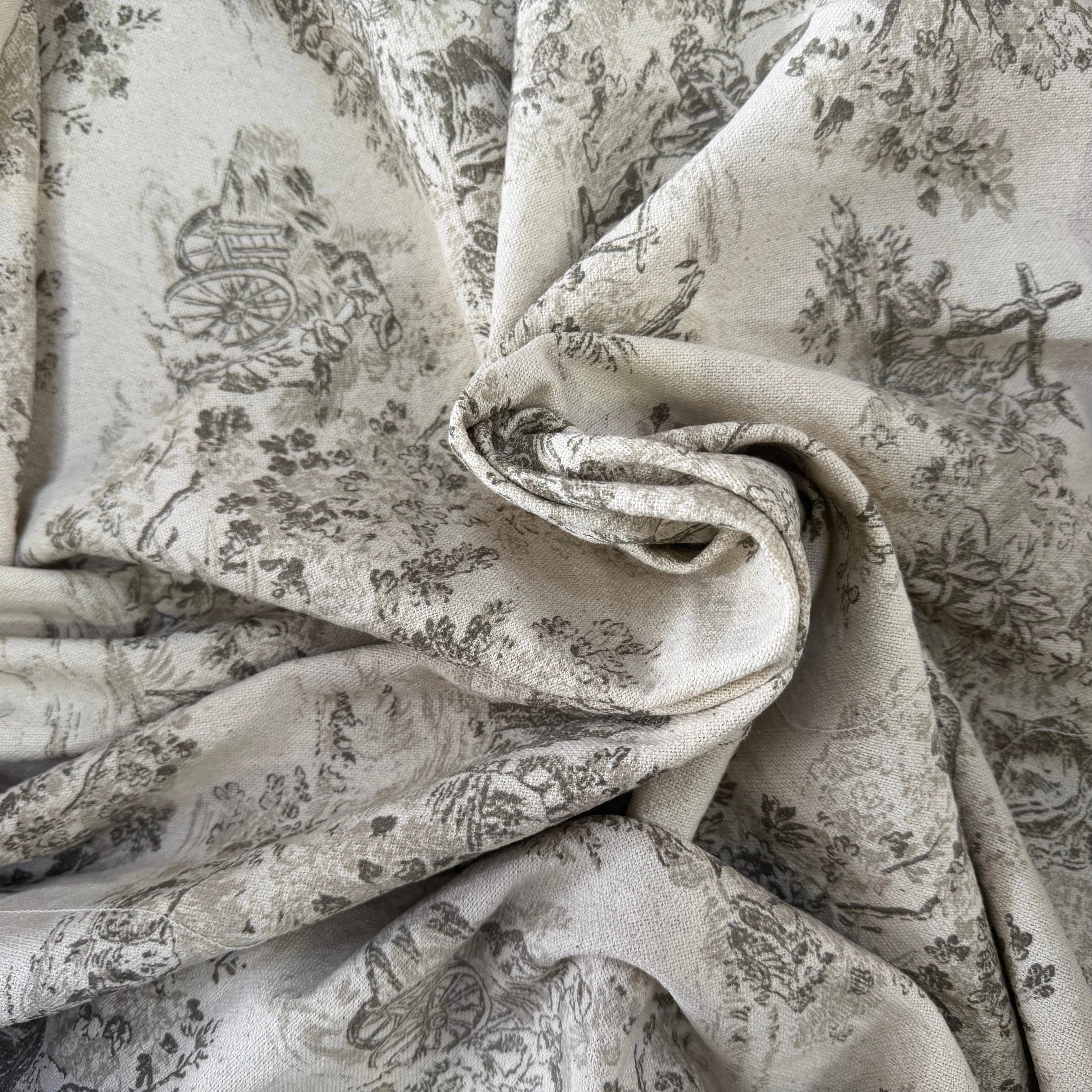 TOILE COTON GABRIELLE EFFET LIN FICELLE - My Little Coupon
