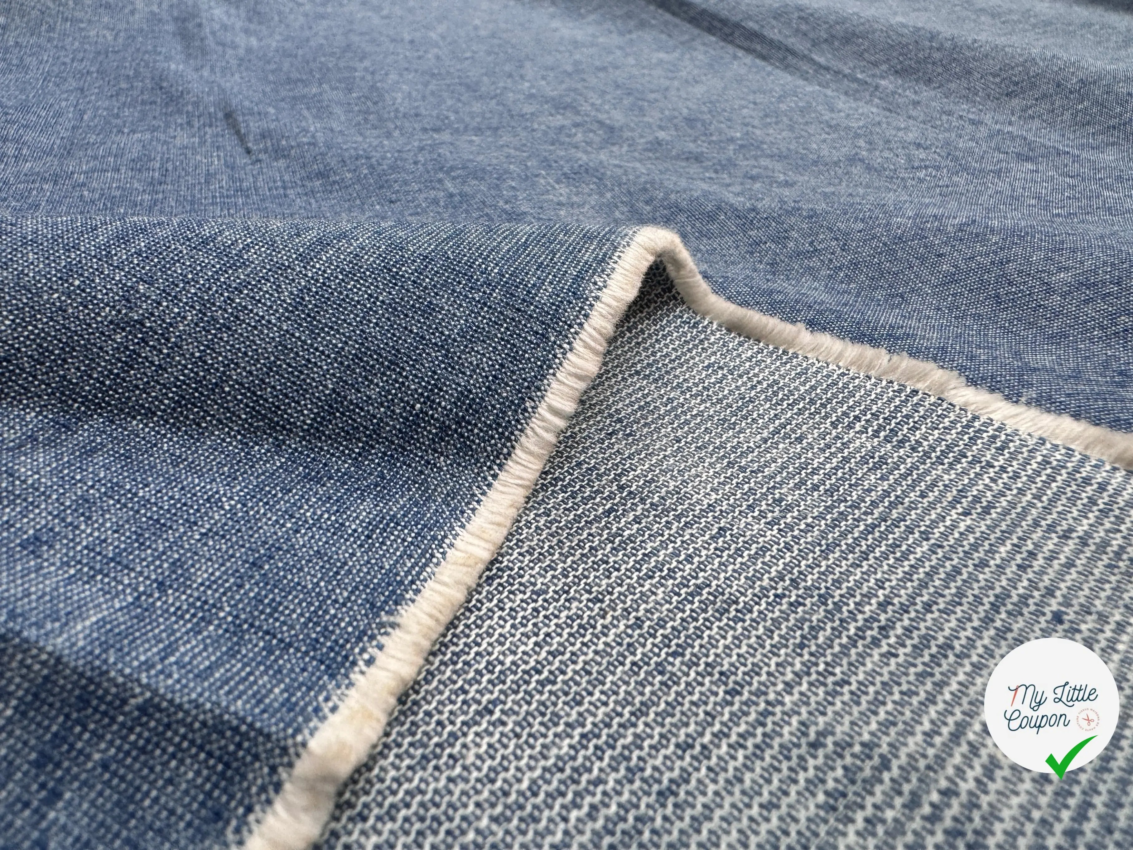 TOILE COTON LYOCELL FACON DENIM - My Little Coupon