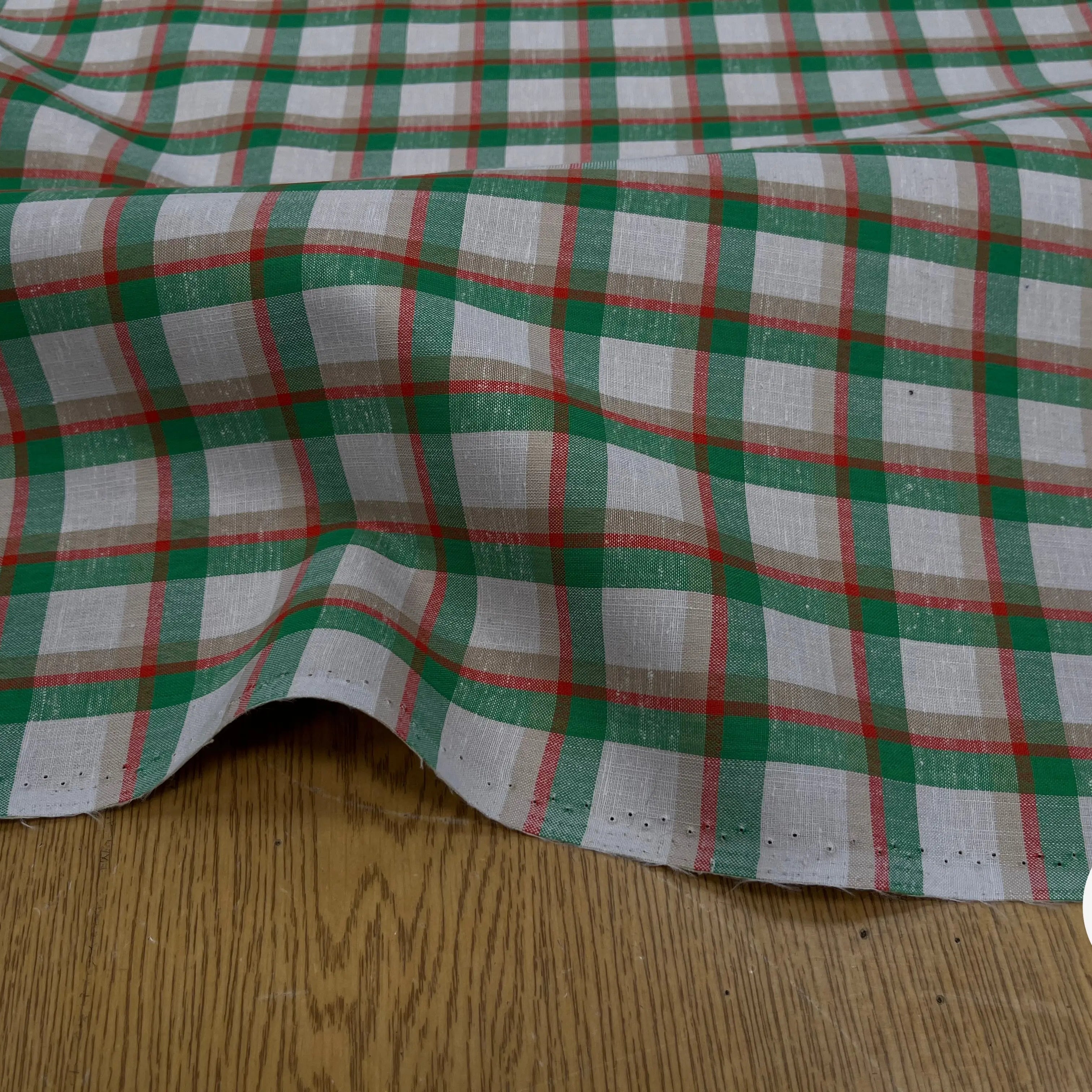 TOILE COTON PARKA CONTRECOLLÉE CARREAUX - My Little Coupon