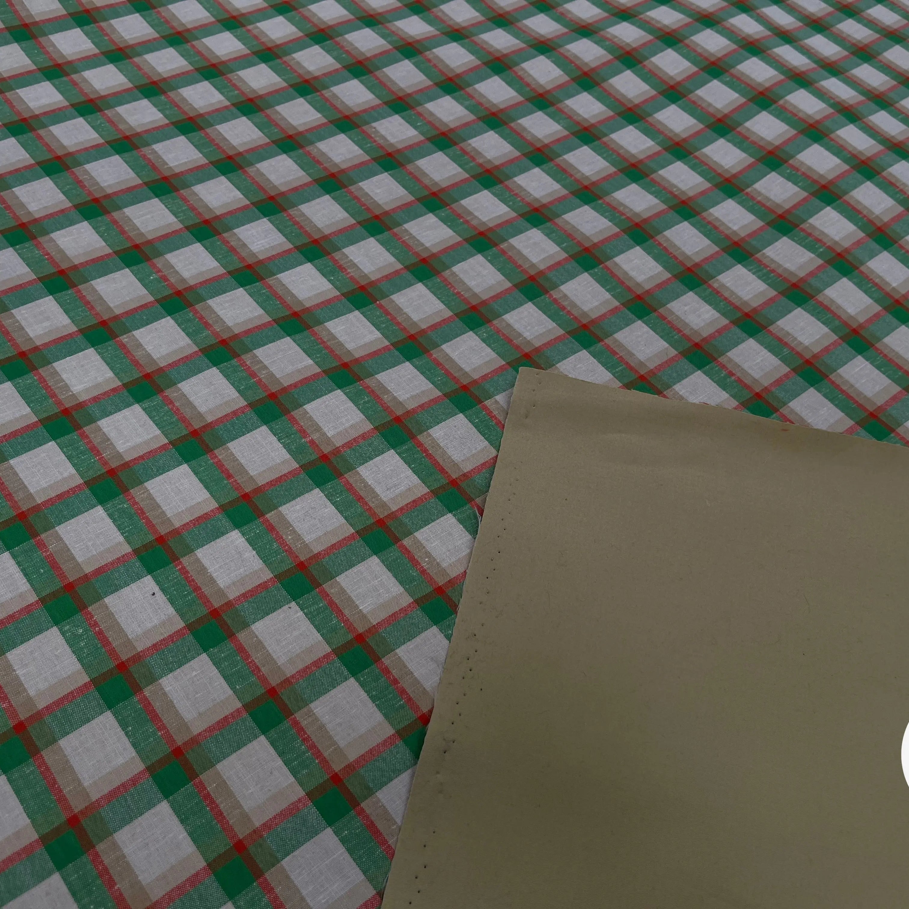 TOILE COTON PARKA CONTRECOLLÉE CARREAUX - My Little Coupon