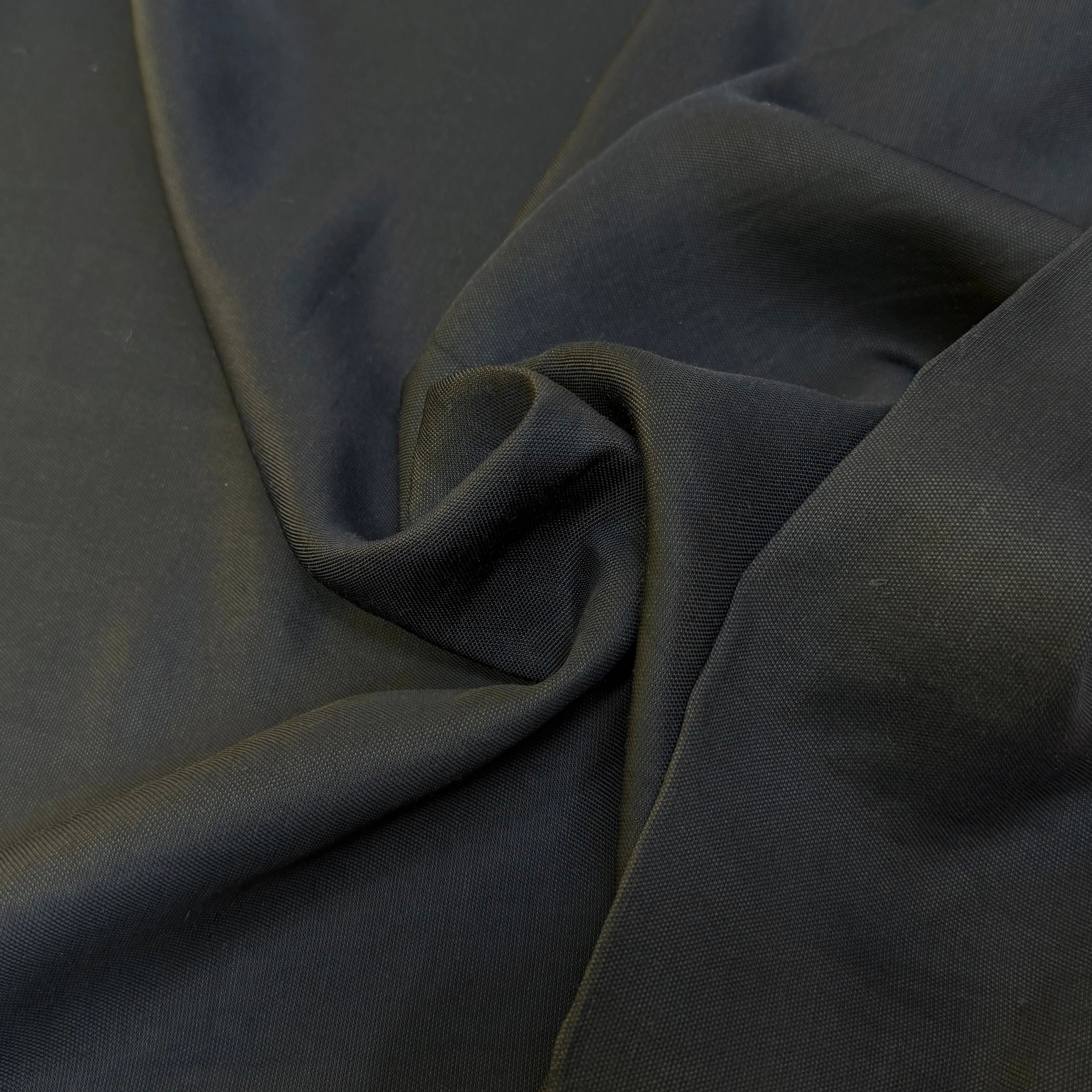 TOILE COTON SOUPLE ASPECT PIQUÉ NOIR - My Little Coupon