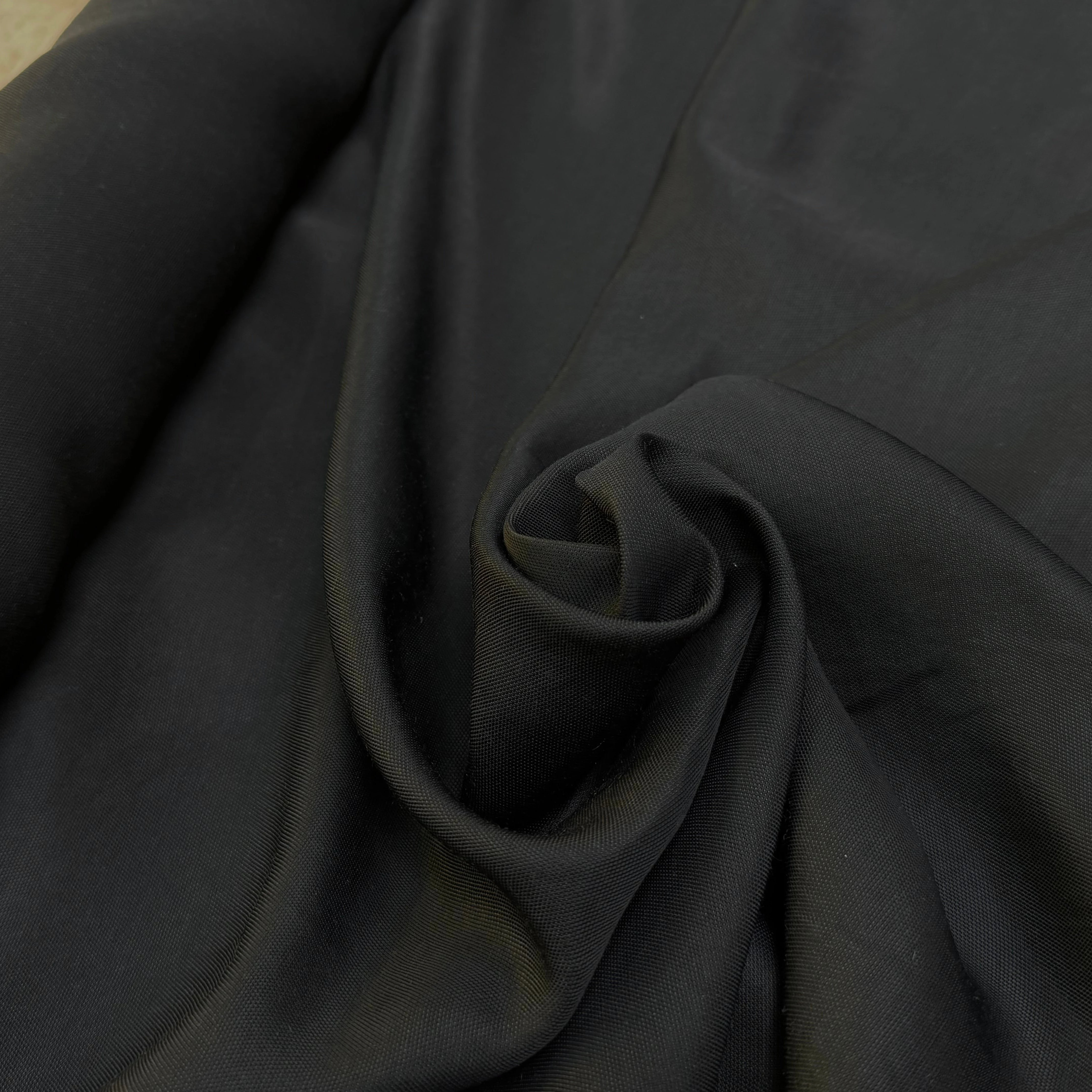 TOILE COTON SOUPLE ASPECT PIQUÉ NOIR - My Little Coupon