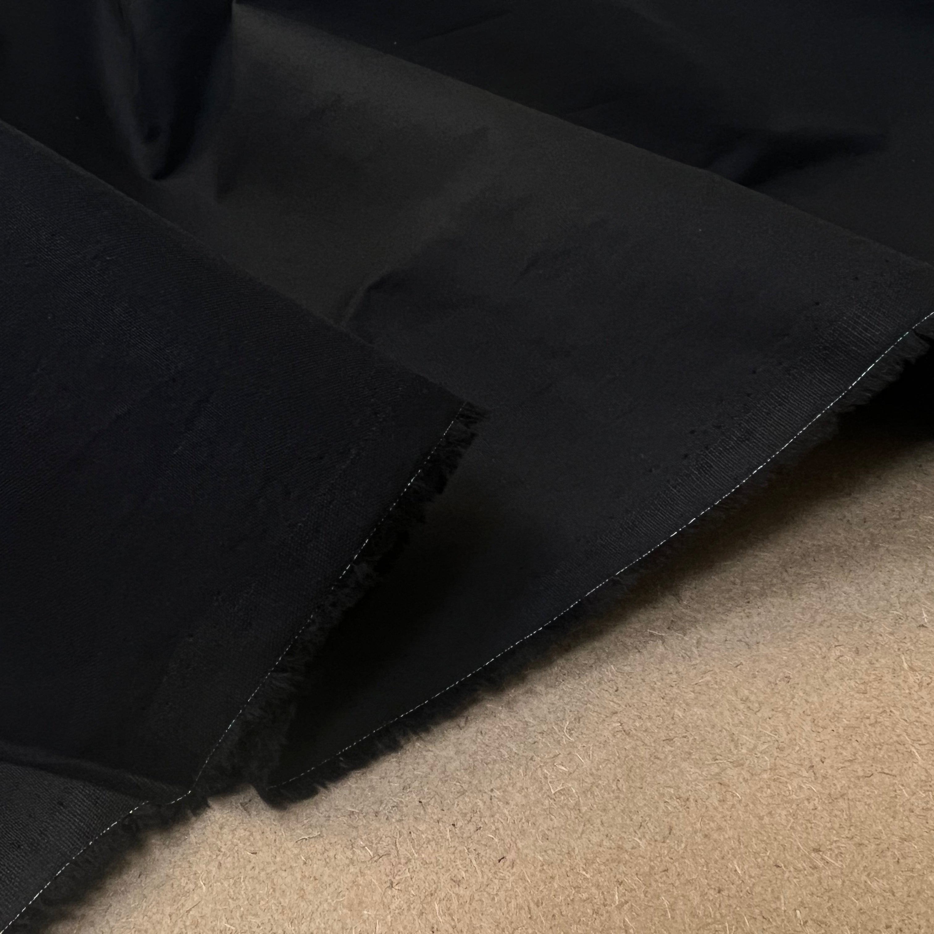 TOILE CRAQUANTE DE COTON NOIR - My Little Coupon