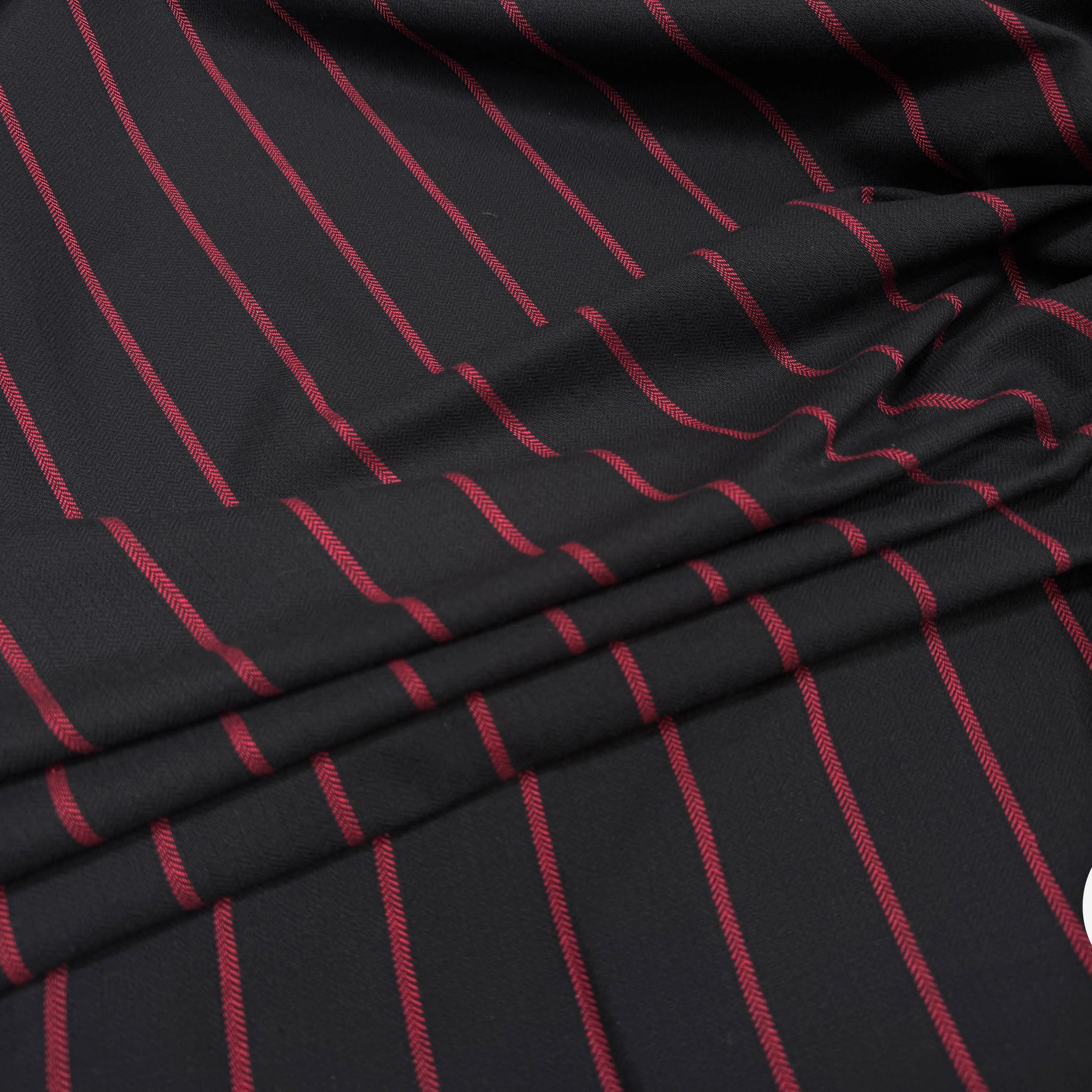 TOILE DE COTON À RAYURES ROUGES - My Little Coupon