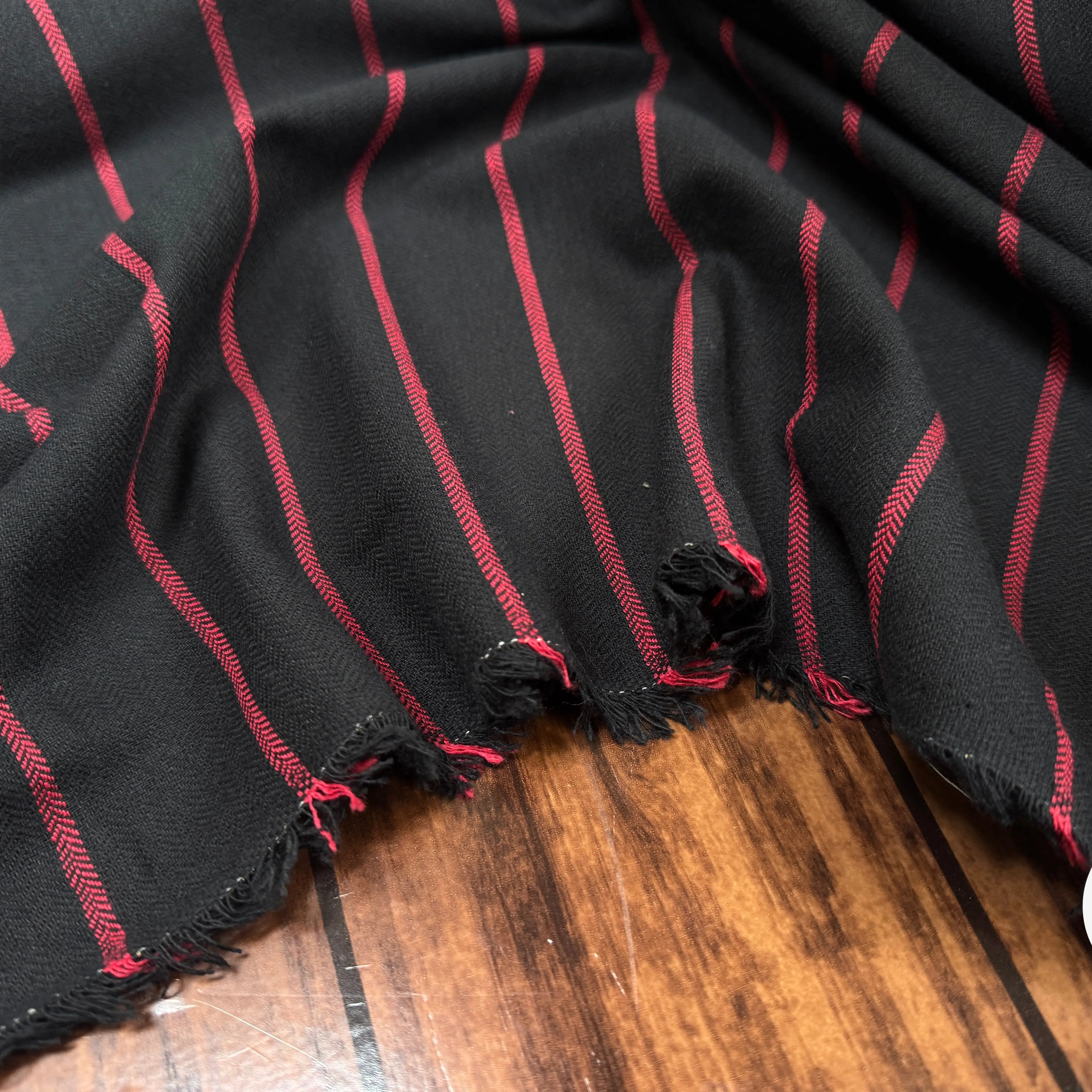 TOILE DE COTON À RAYURES ROUGES - My Little Coupon