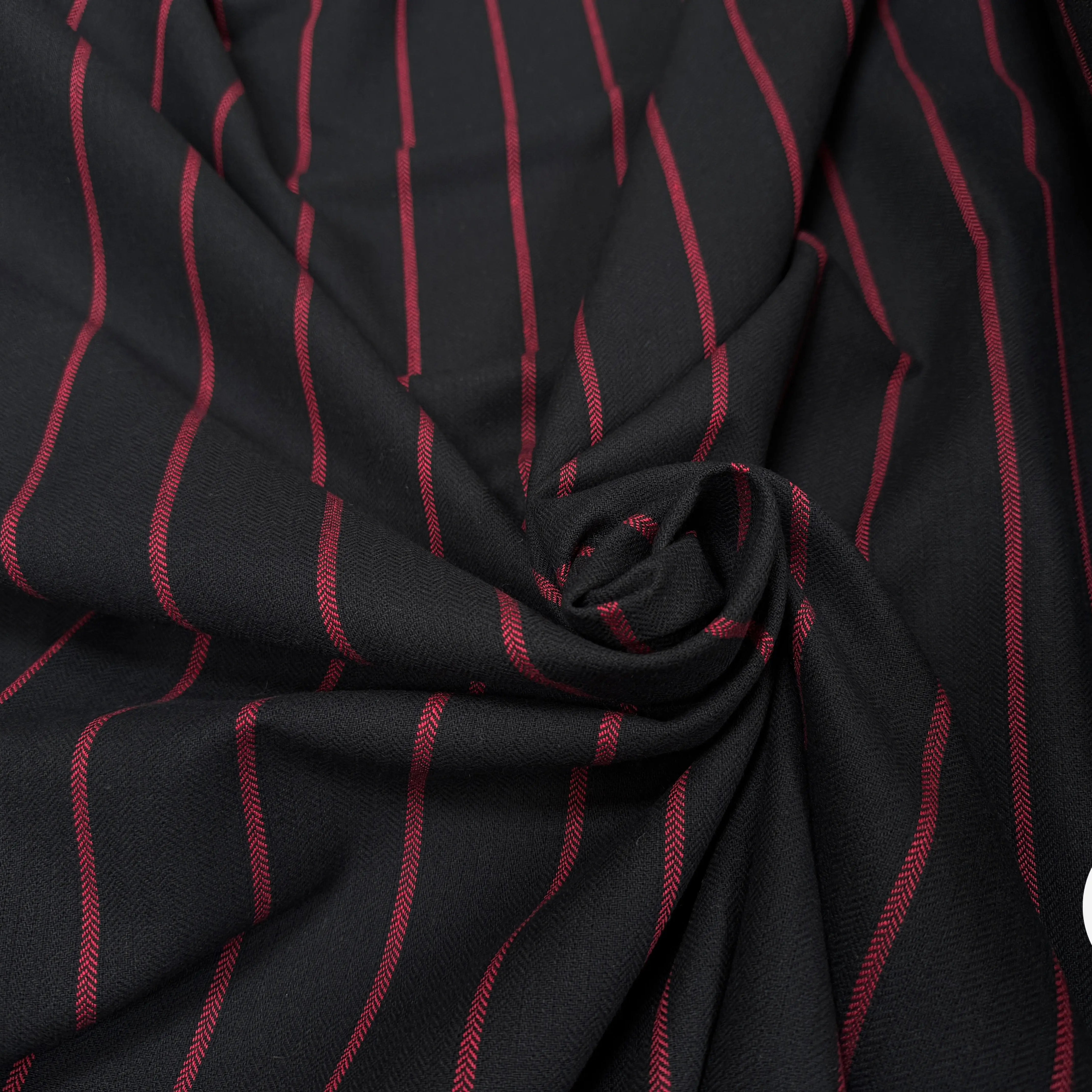 TOILE DE COTON À RAYURES ROUGES - My Little Coupon