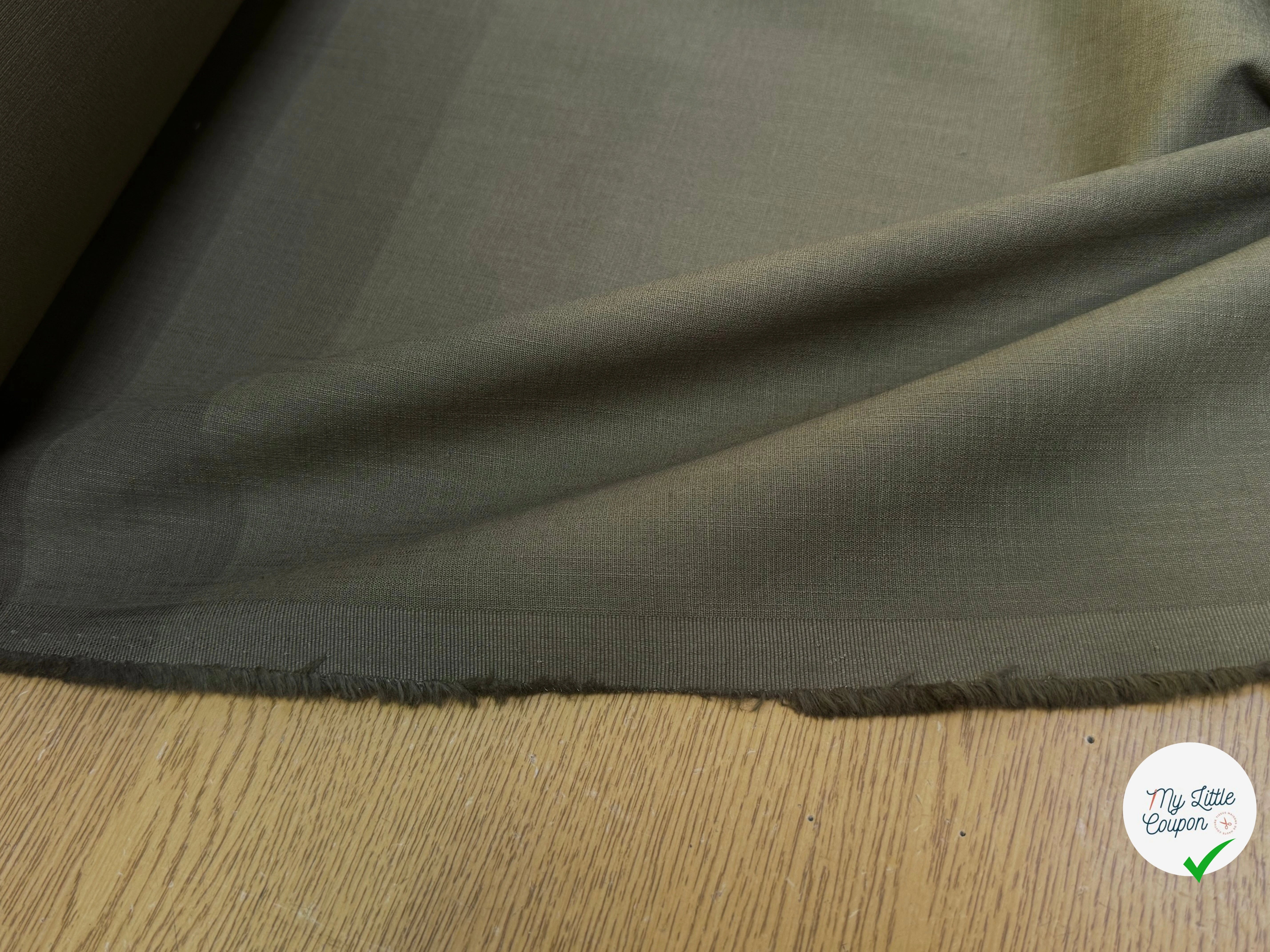 TOILE DE COTON BELLE TENUE OLIVE COUTURE - My Little Coupon