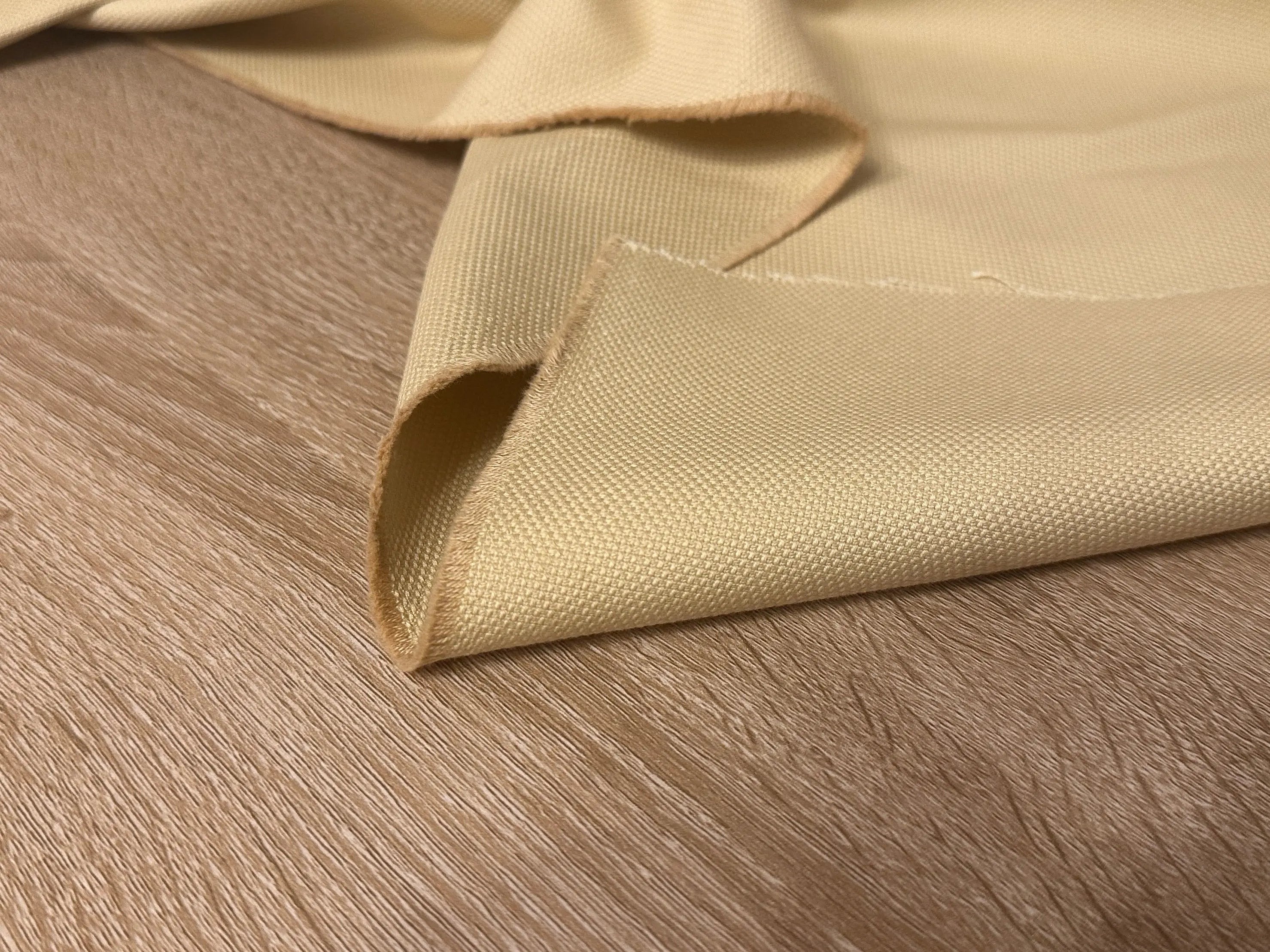 TOILE DE COTON CAVIAR CANVASS JAUNE PAILLE MSO