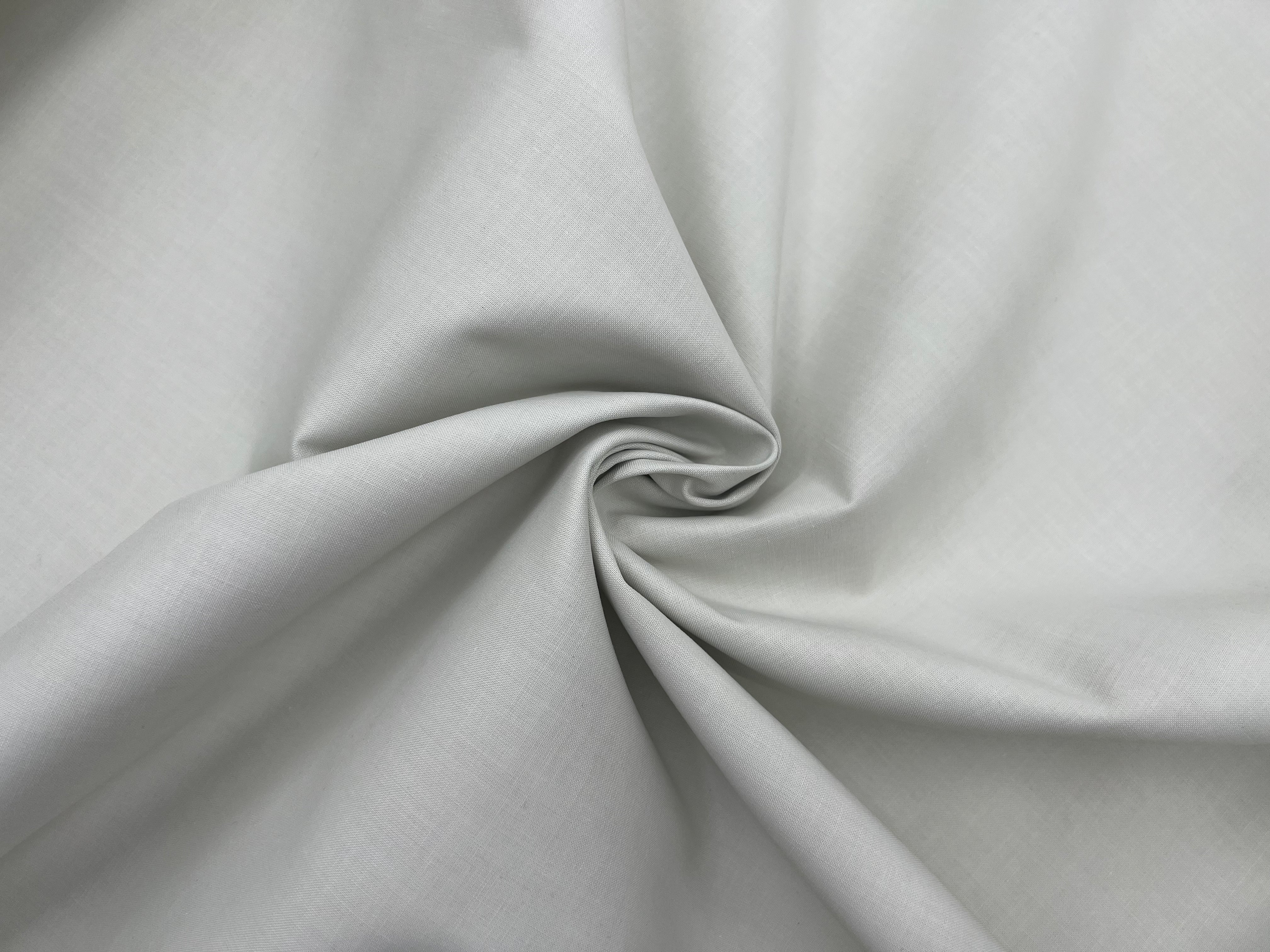 TOILE DE COTON CONTRECOLLÉ RÉVERSIBLE BLANC CASSÉ TILLEUL MSO