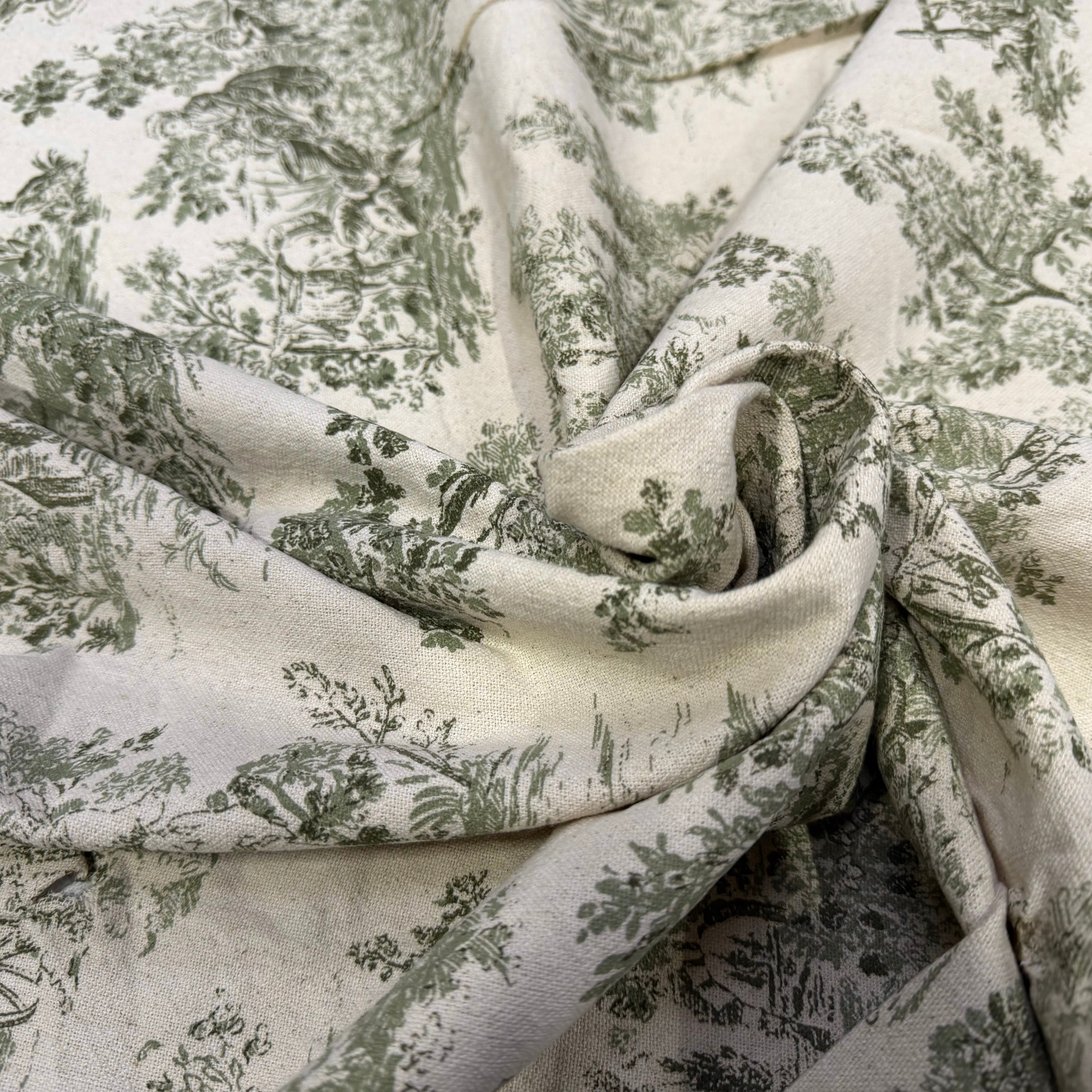 TOILE DE COTON GABRIELLE KAKI 150 CM - My Little Coupon