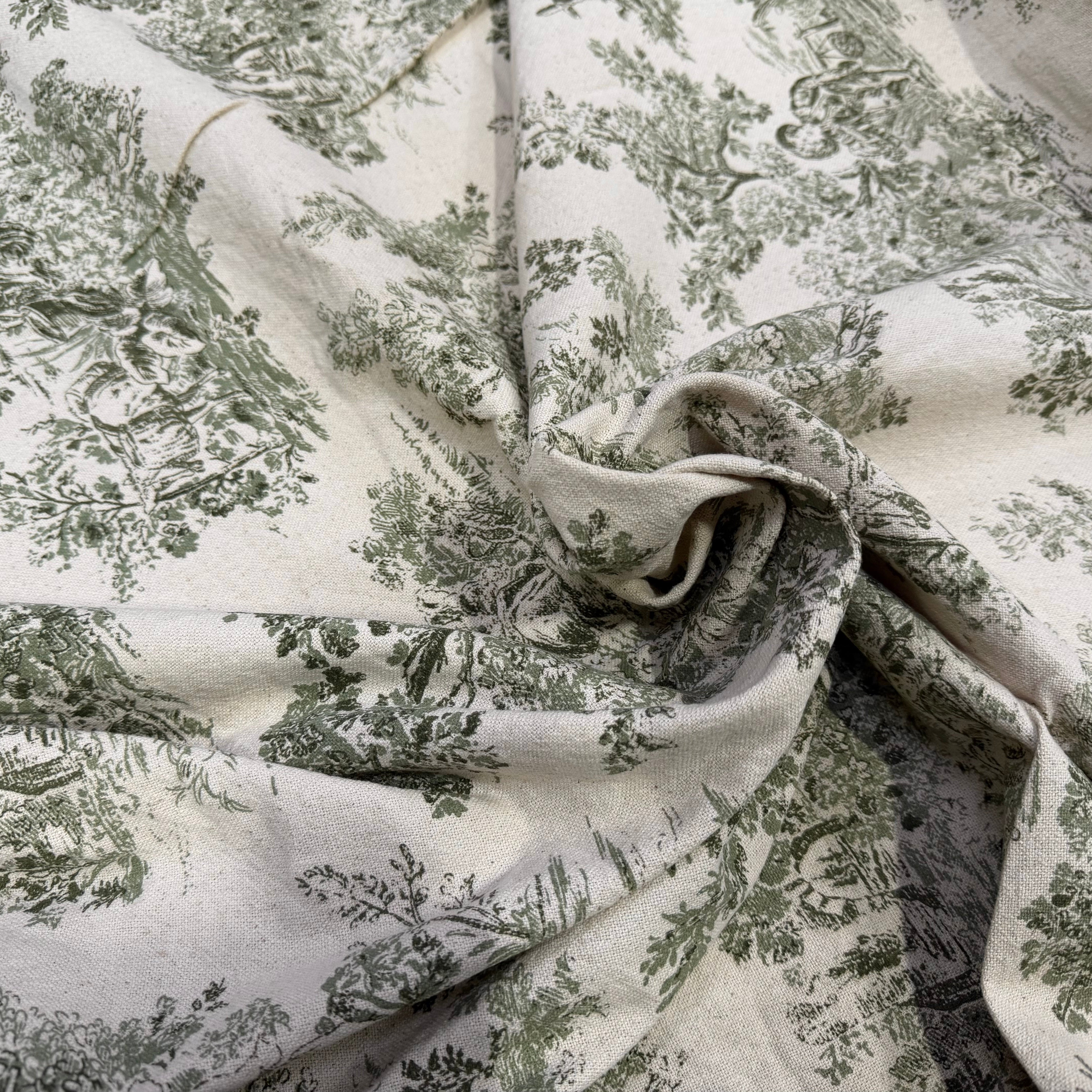 TOILE DE COTON GABRIELLE KAKI 150 CM - My Little Coupon