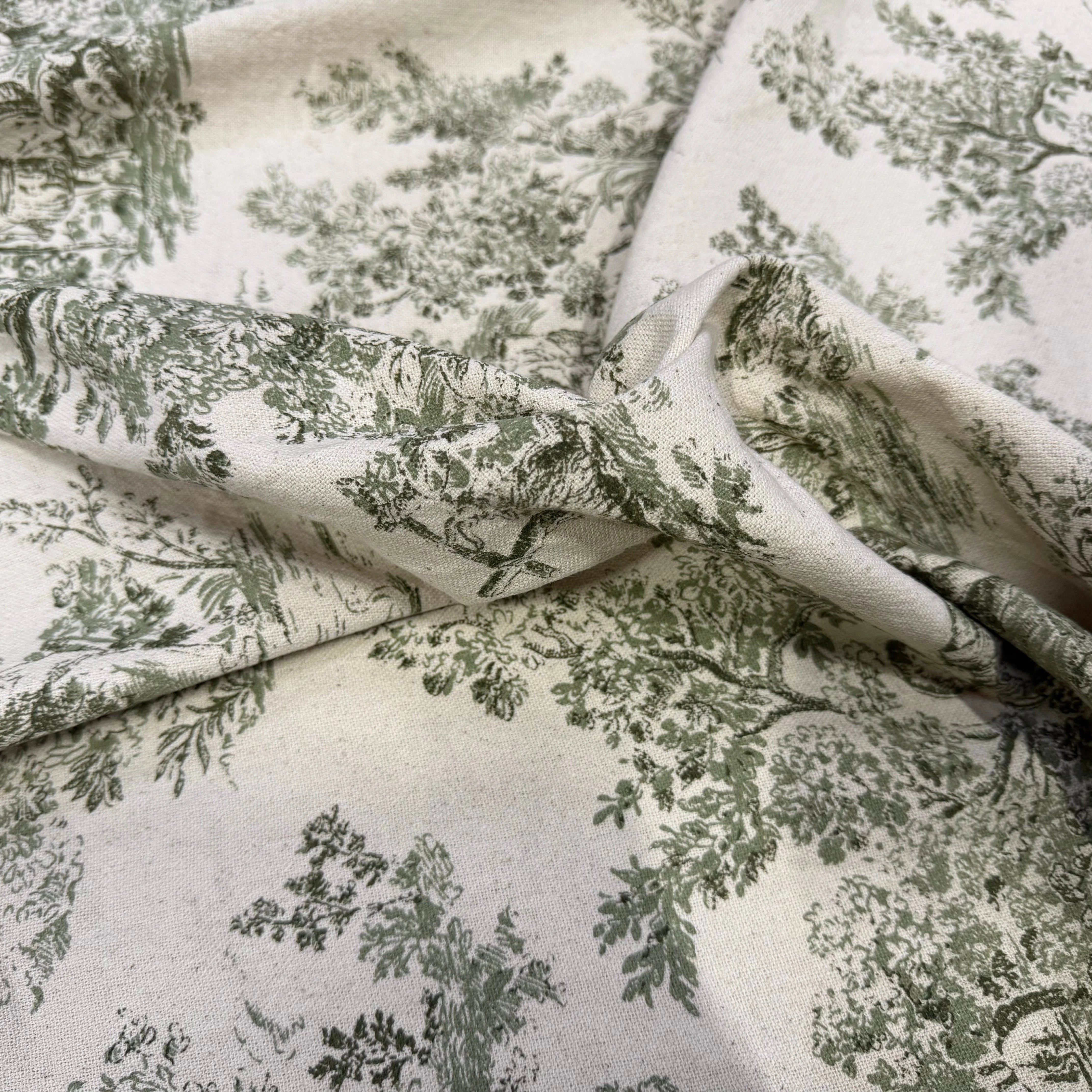 TOILE DE COTON GABRIELLE KAKI 150 CM - My Little Coupon