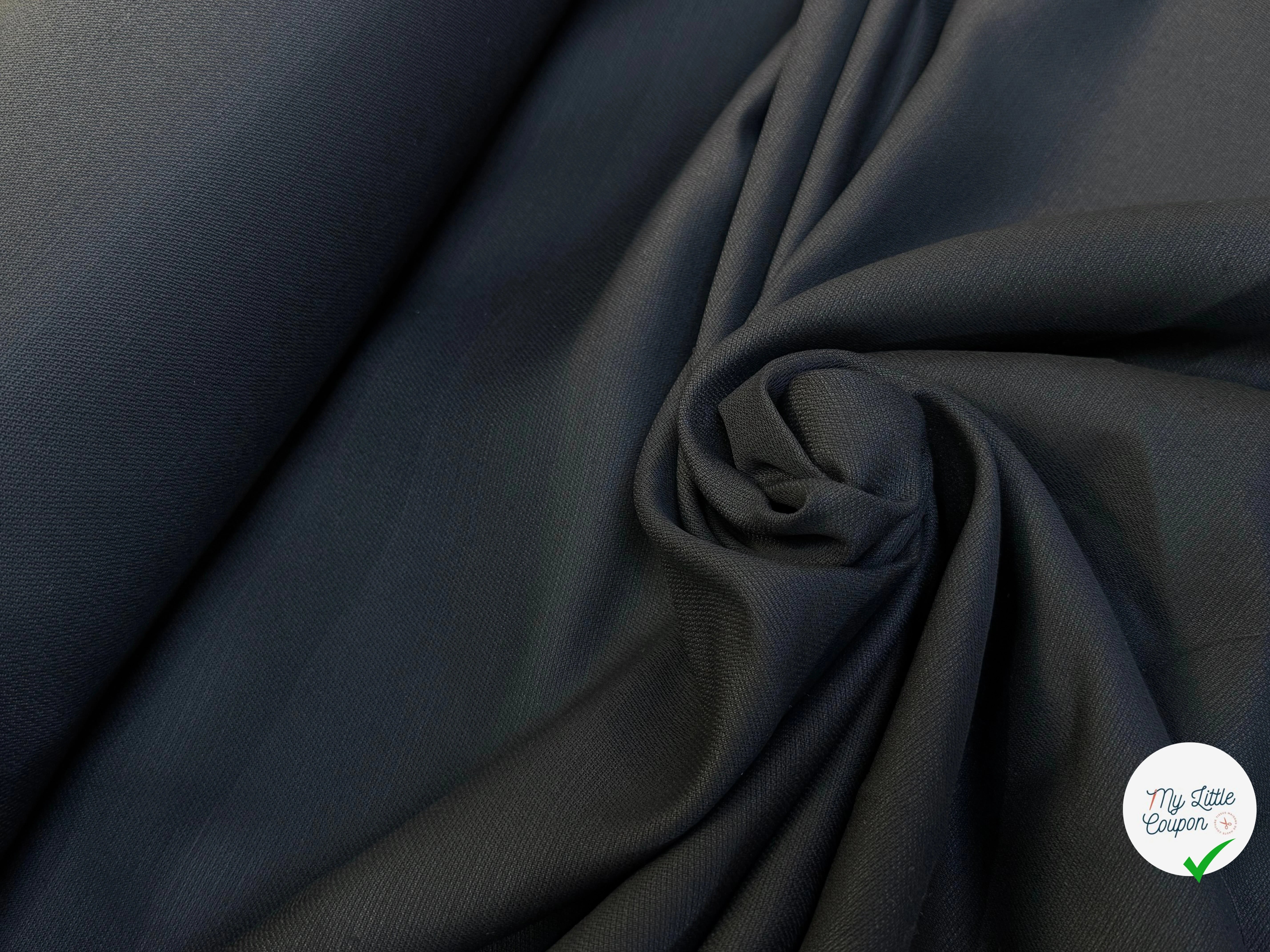 TOILE DE COTON LOURDE NOIR CAMPAGNE - My Little Coupon