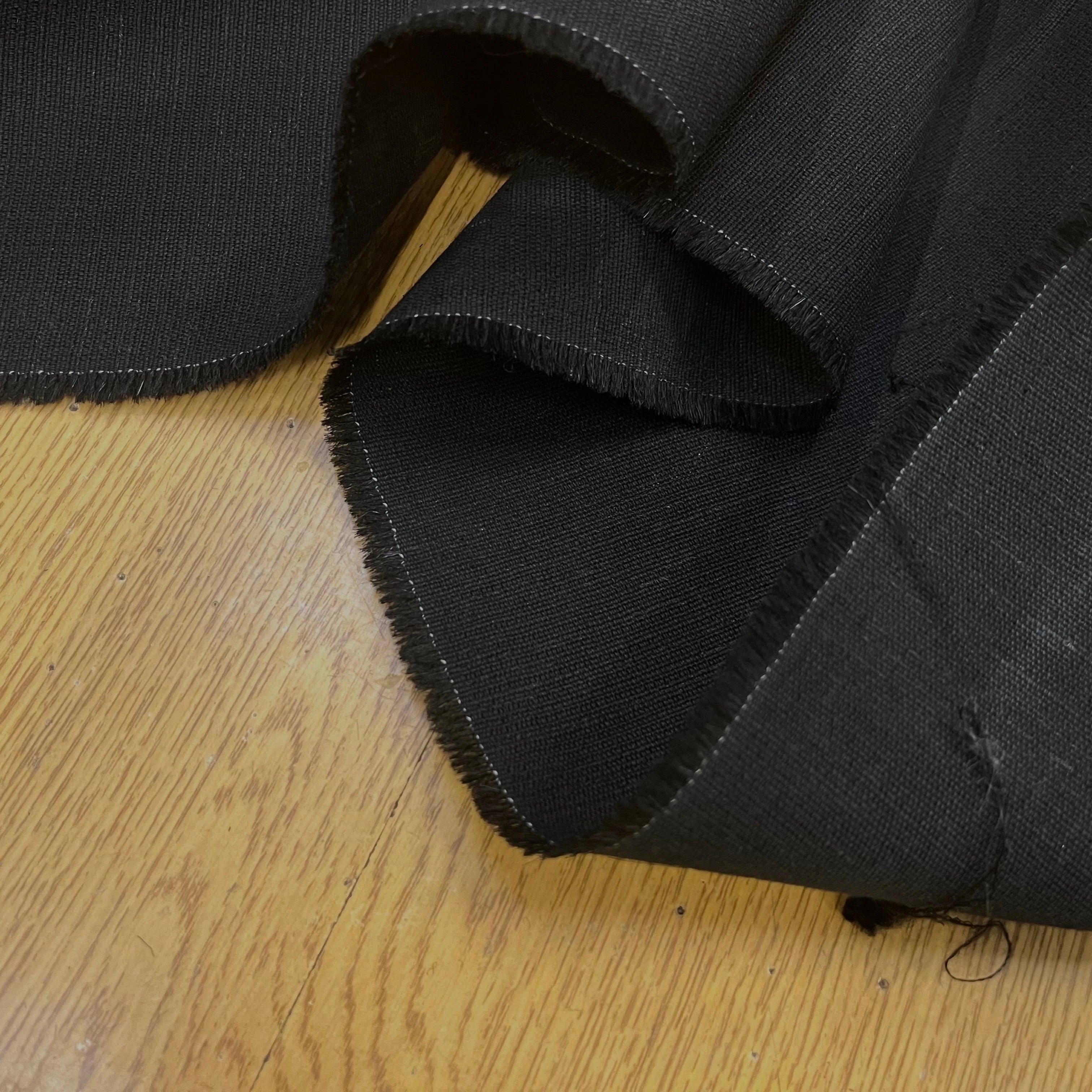 TOILE DE COTON NATTÉ NOIR 165CM - My Little Coupon