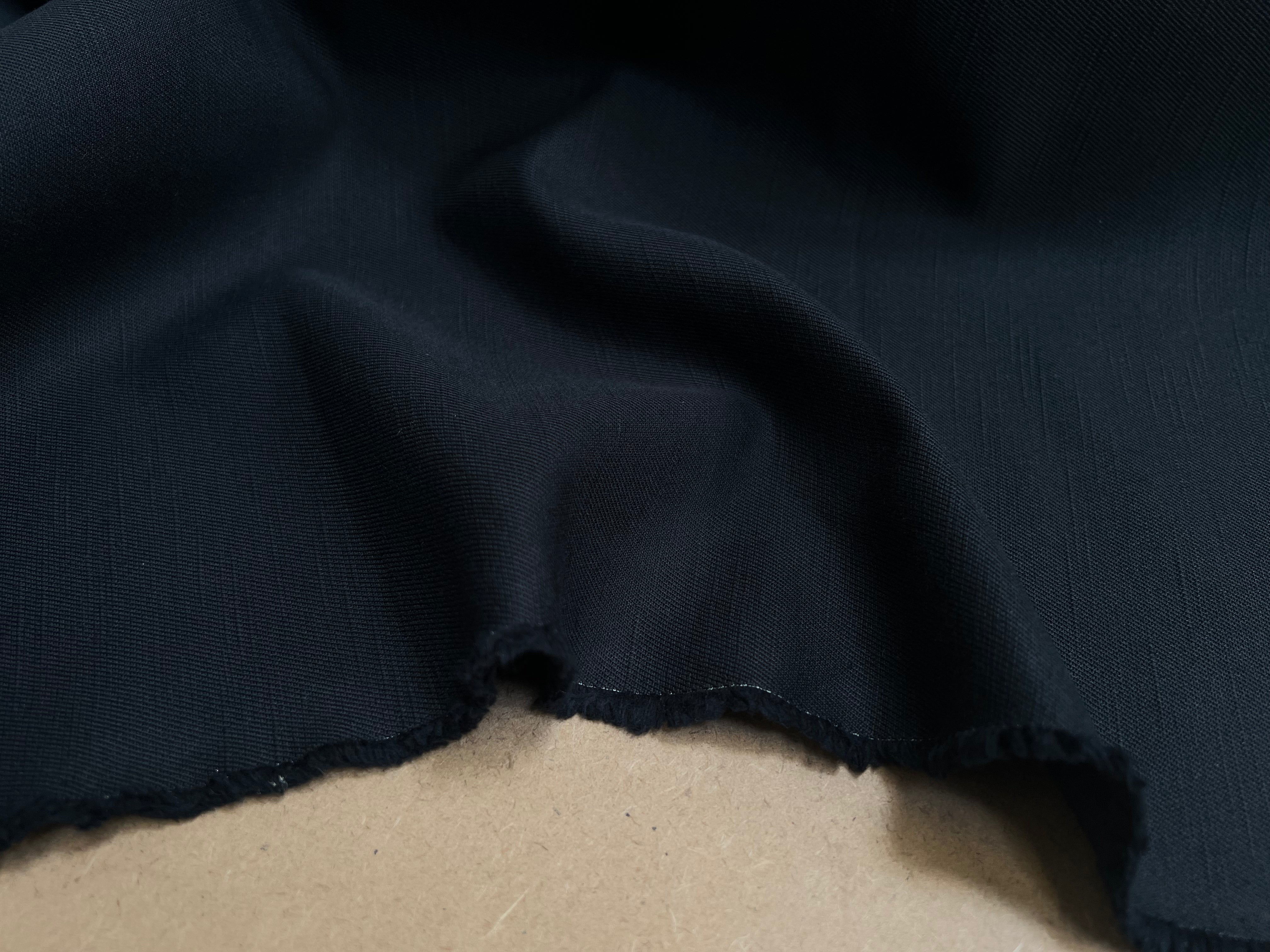 TOILE DE COTON NOIR BASIQUE ARMURÉE - My Little Coupon