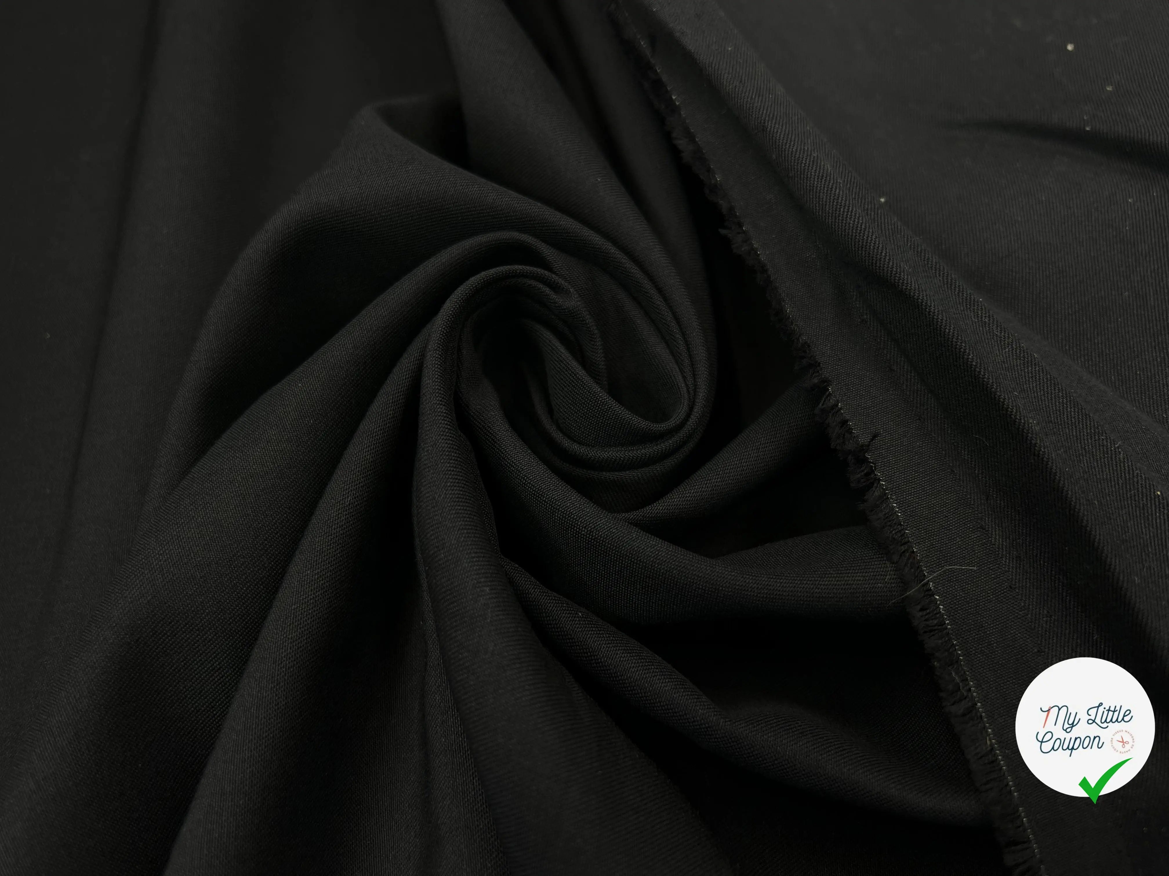 TAFFETAS COUPE VENT NOIR - My Little Coupon - tissu - coudre