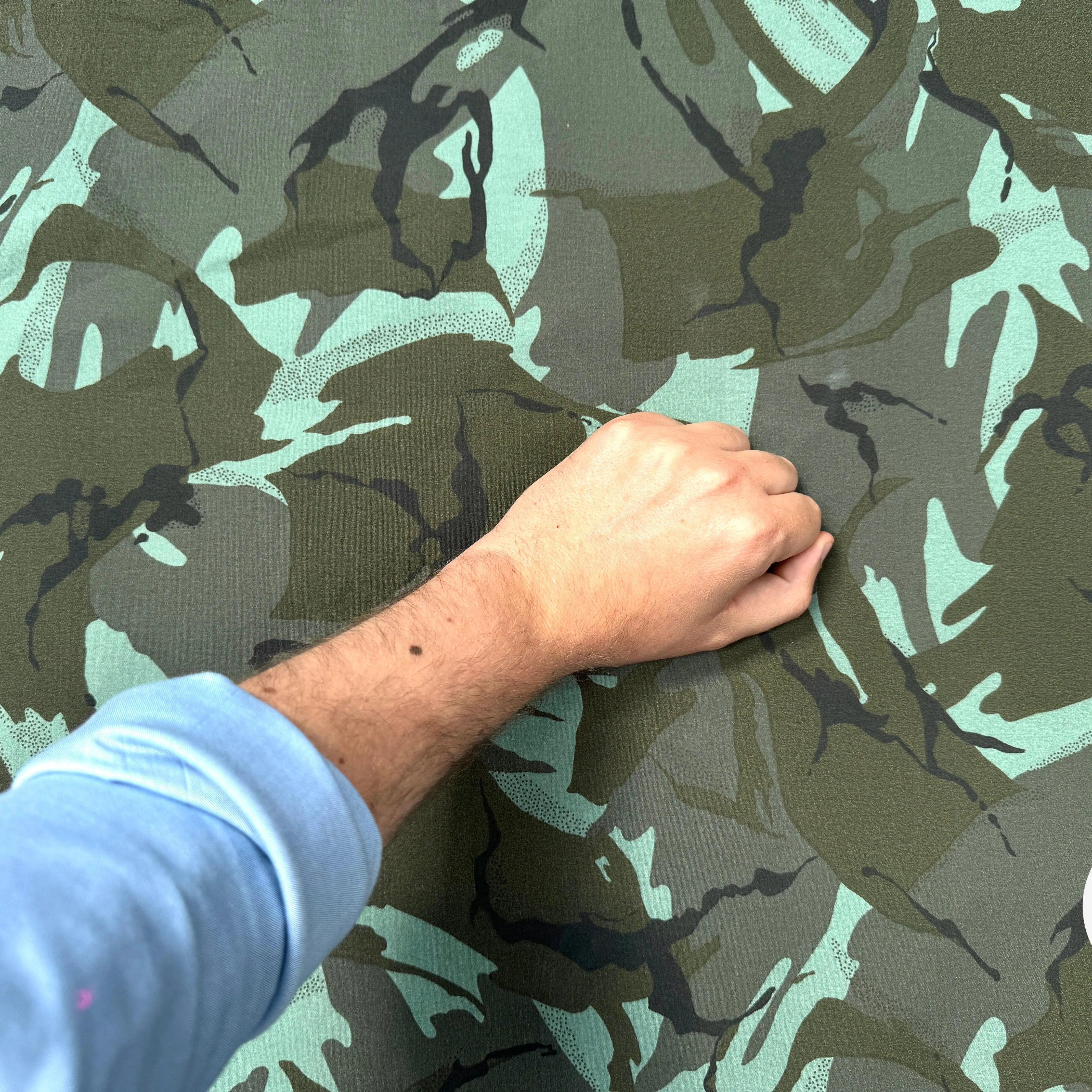 TOILE DE COTON PARKA ARMY COULEURS FRAICHES - My Little Coupon