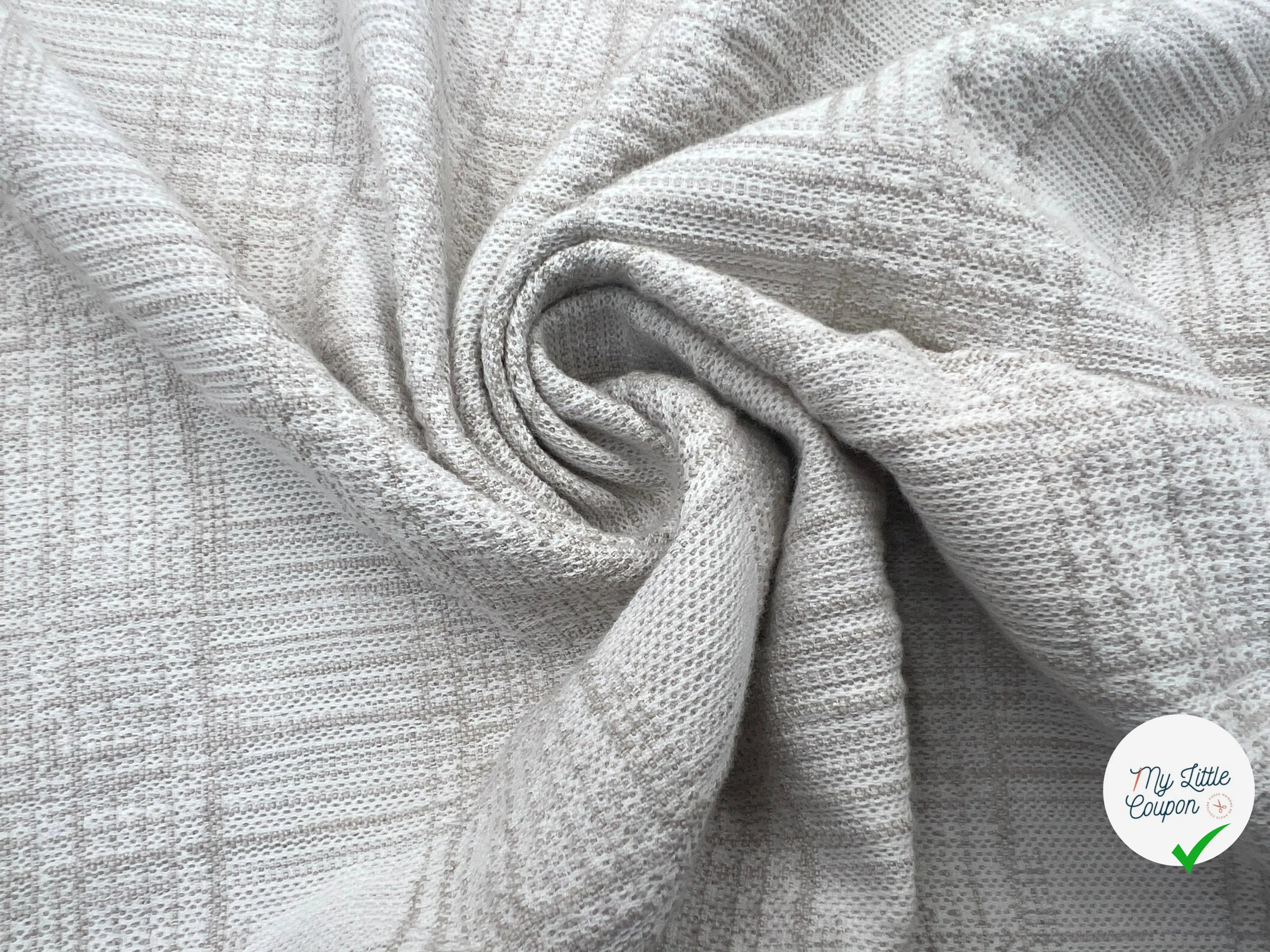 TOILE DE COTON RUSTIQUE FAÇON LIN - My Little Coupon - tissu - coudre