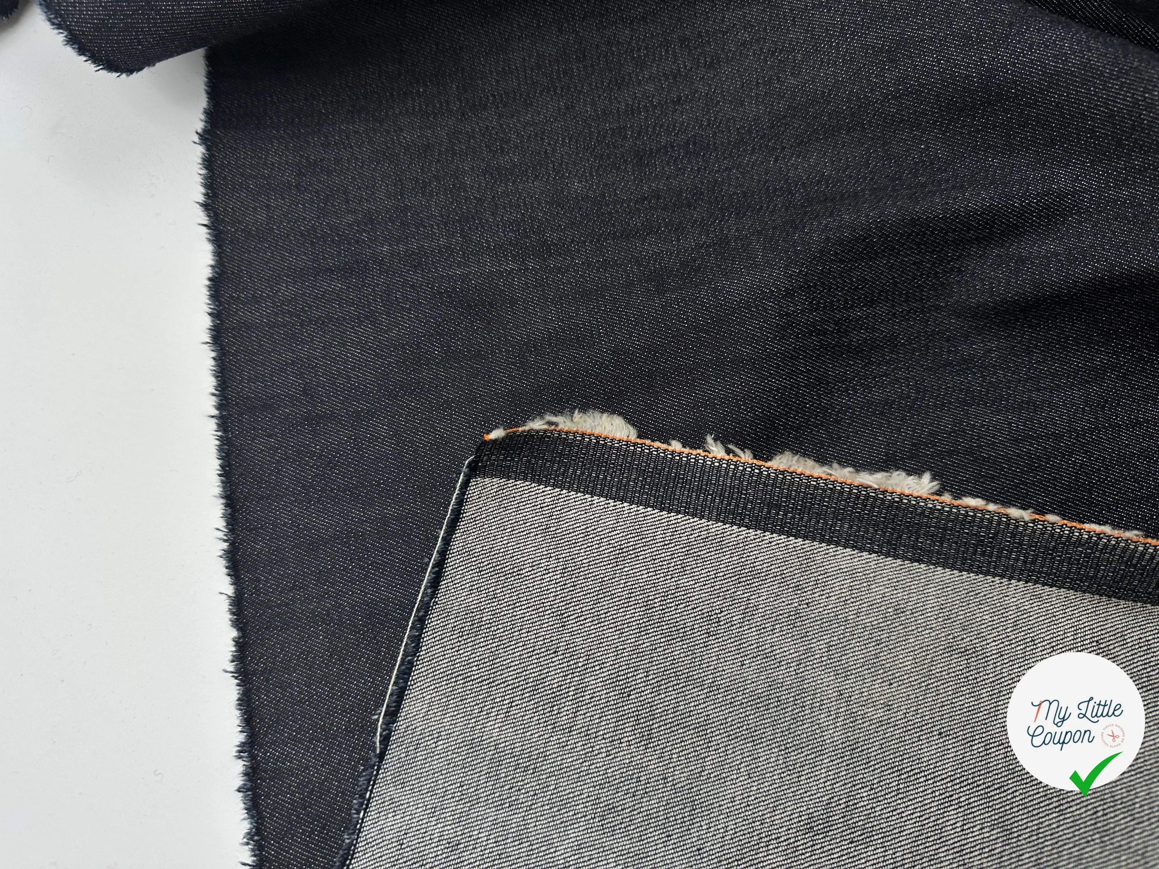 TOILE DE JEAN STRETCH BLEU BRUT 11Oz - My Little Coupon - tissu - coudre