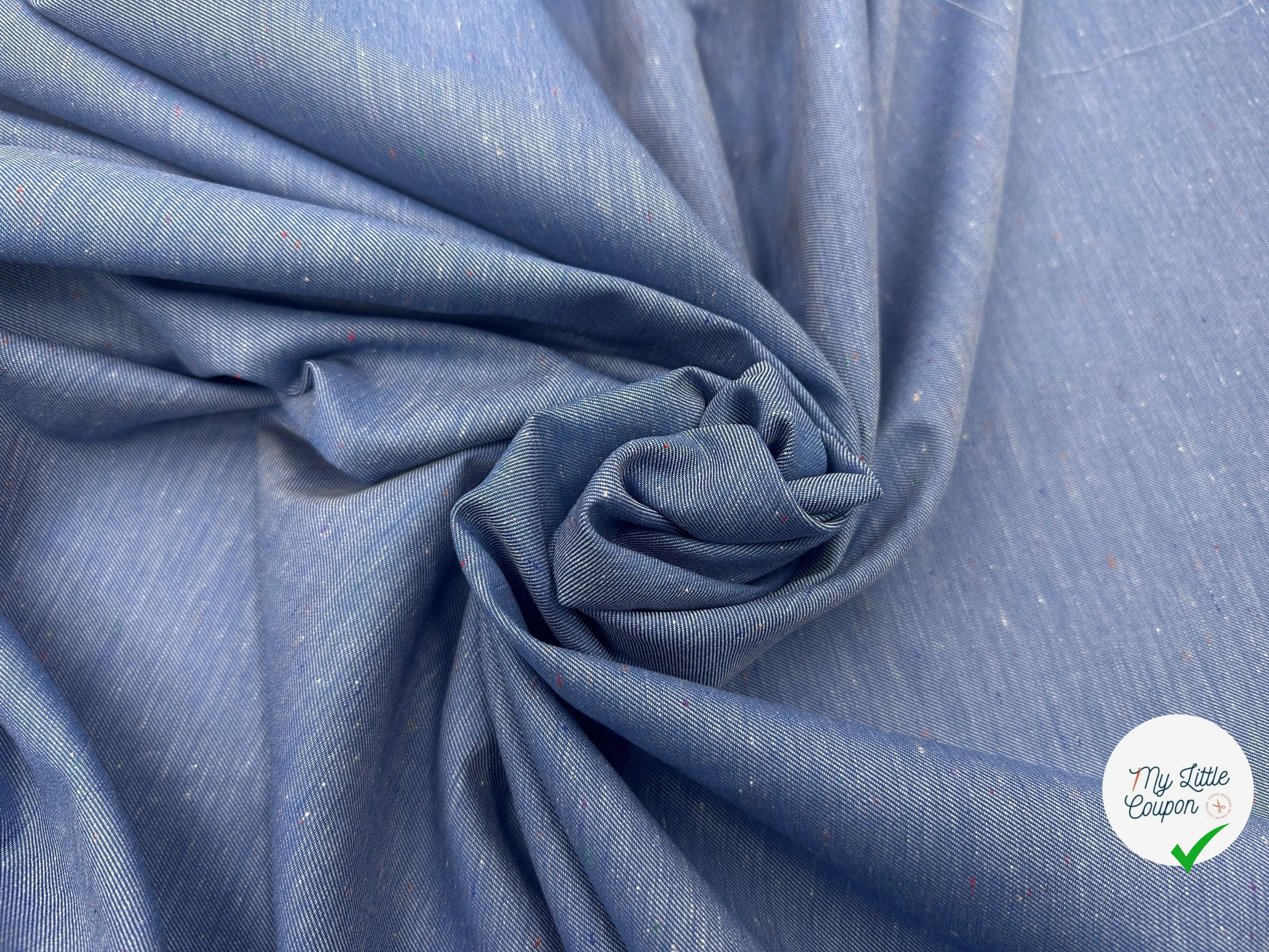 TOILE DE JEAN, VISCOSE LÉGÈRE ET MOUCHETÉE - My Little Coupon - tissu - coudre
